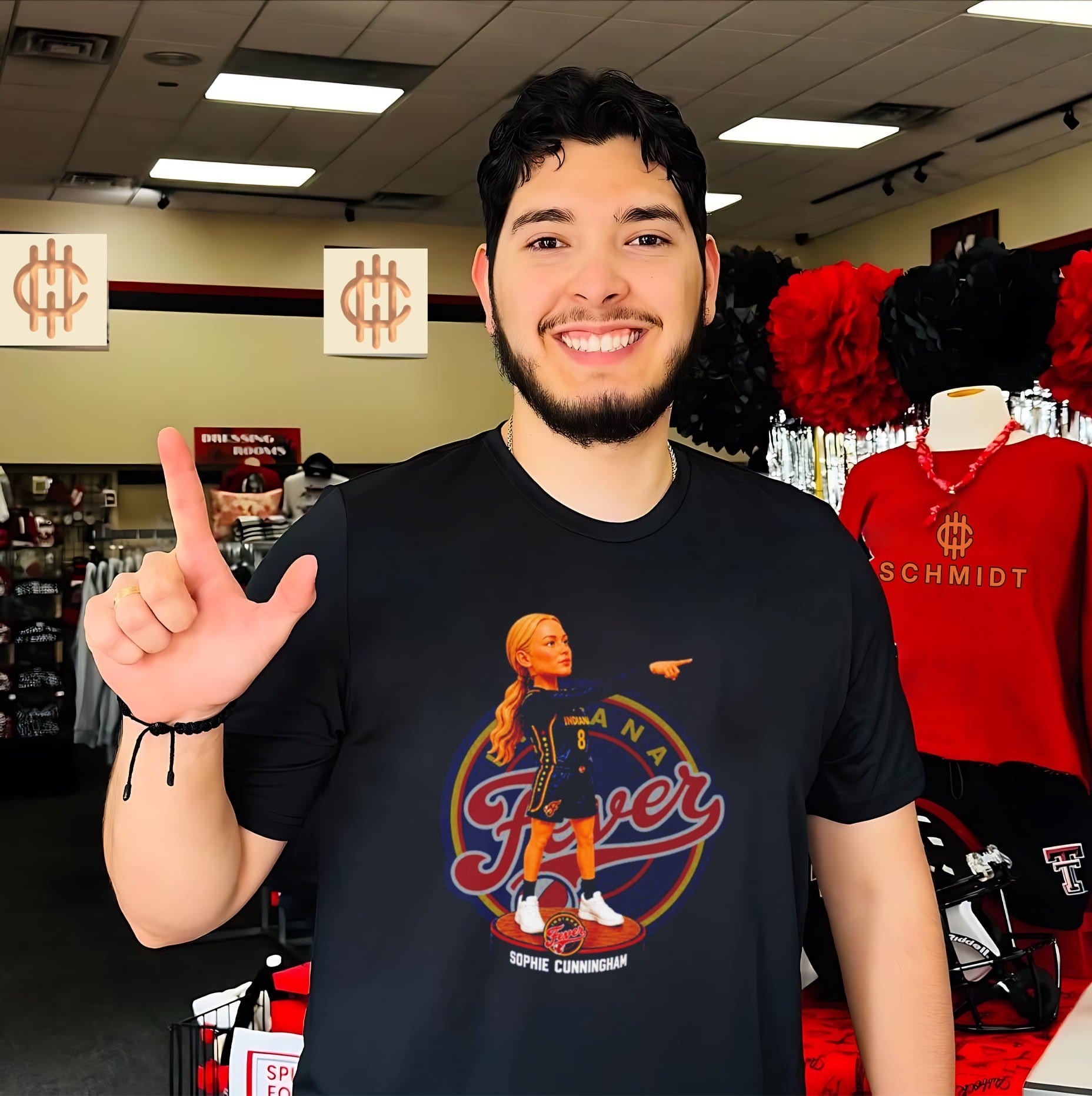 Sophie Cunningham Indiana Fever Bobblehead shirt