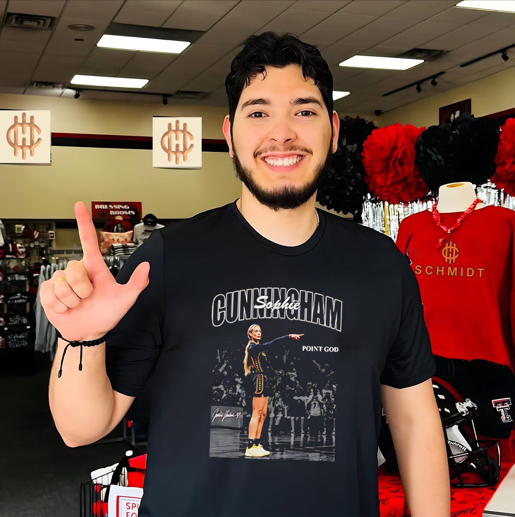 Sophie Cunningham Point God Indiana Basketball shirt