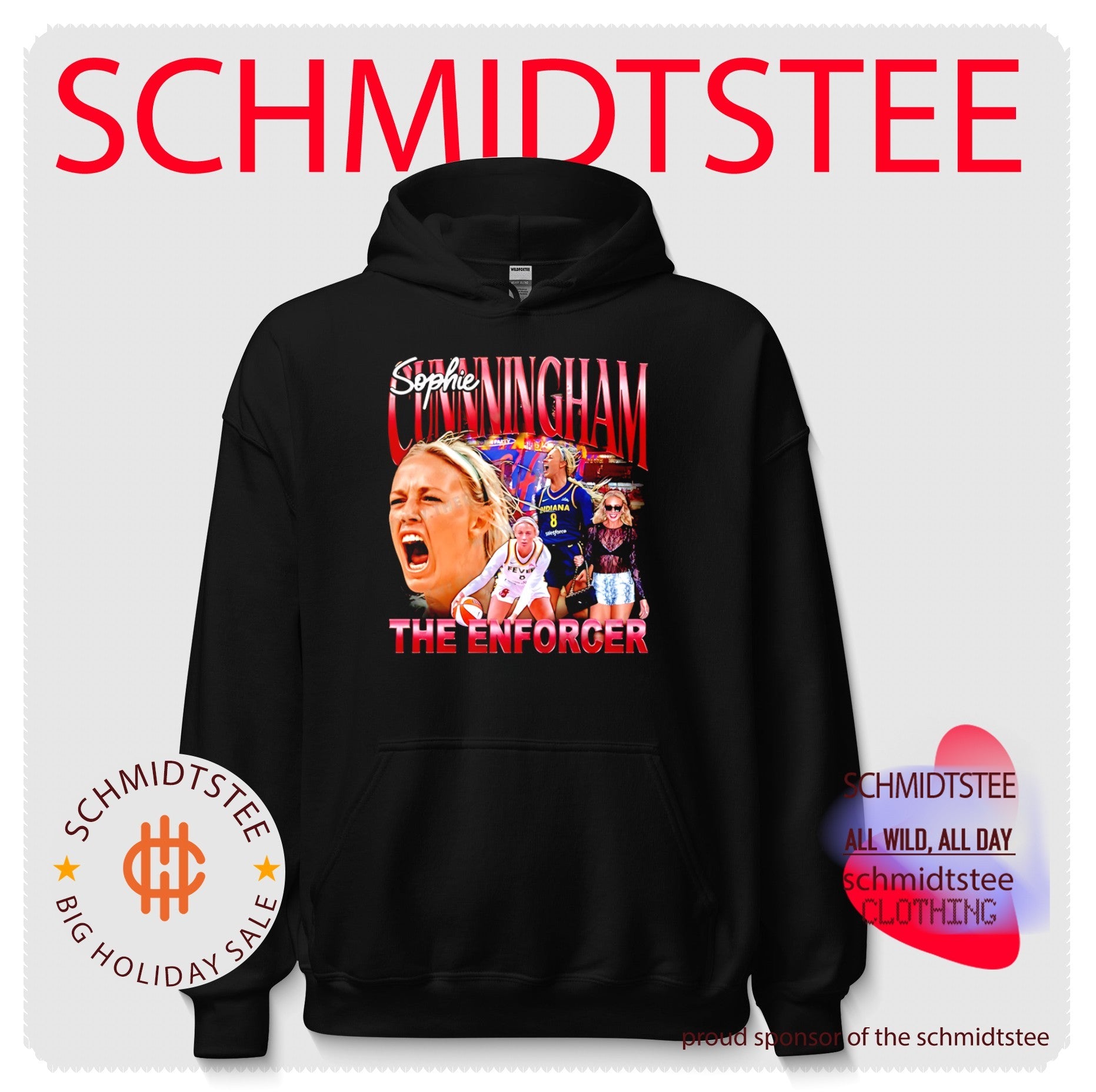 Sophie Cunningham The Enforcer Indiana Fever player collage shirt