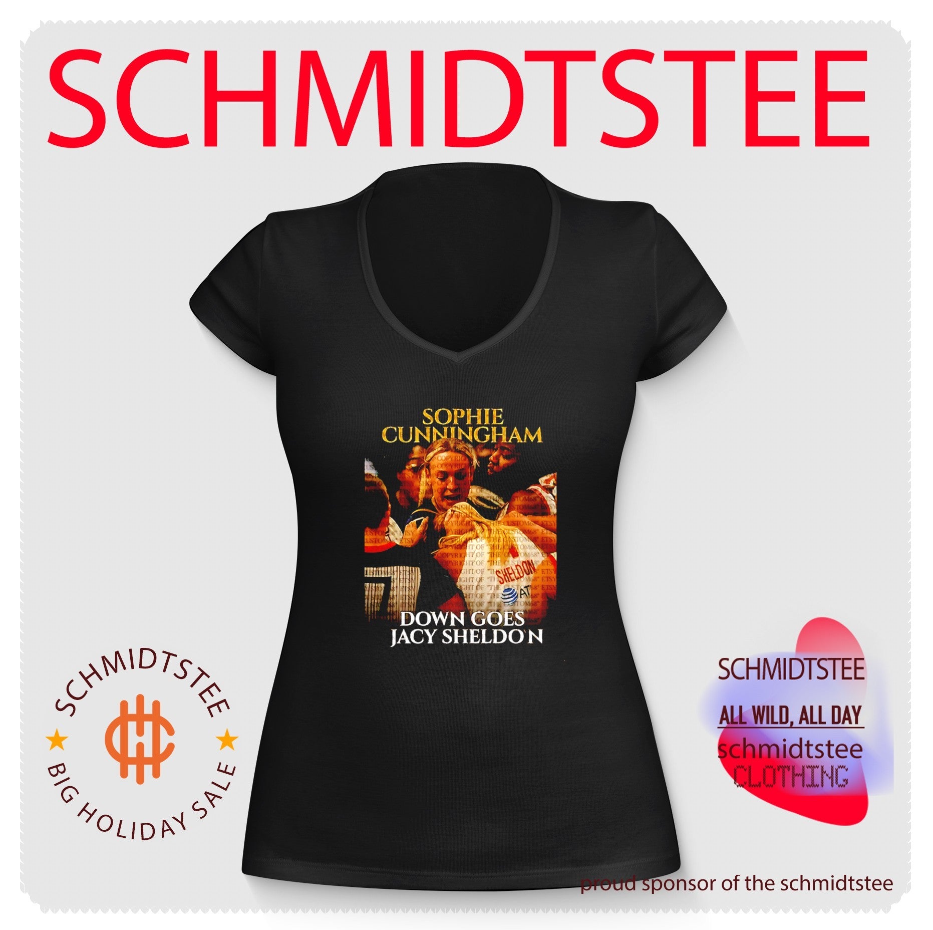 Sophie Cunningham and Jacy Sheldon Indiana Fever Down Goes Jacy Sheldon shirt