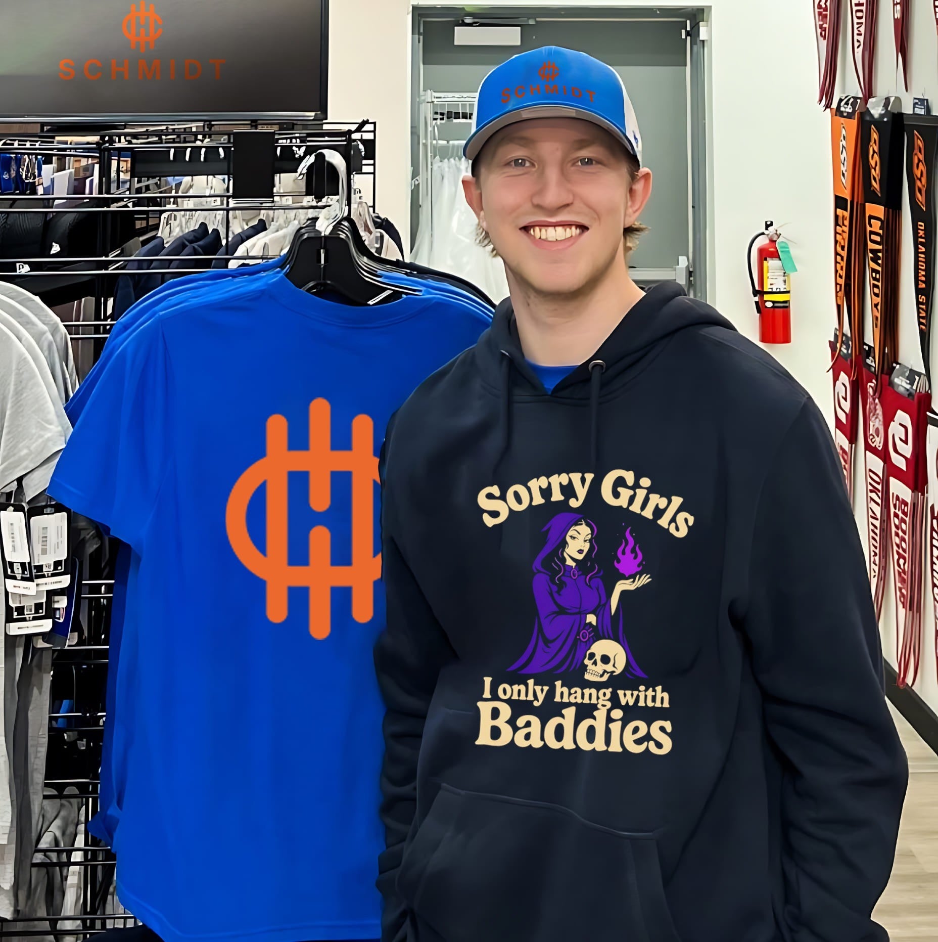 Sorry Girls I Only Hang with Baddies Warlock wizard shirt