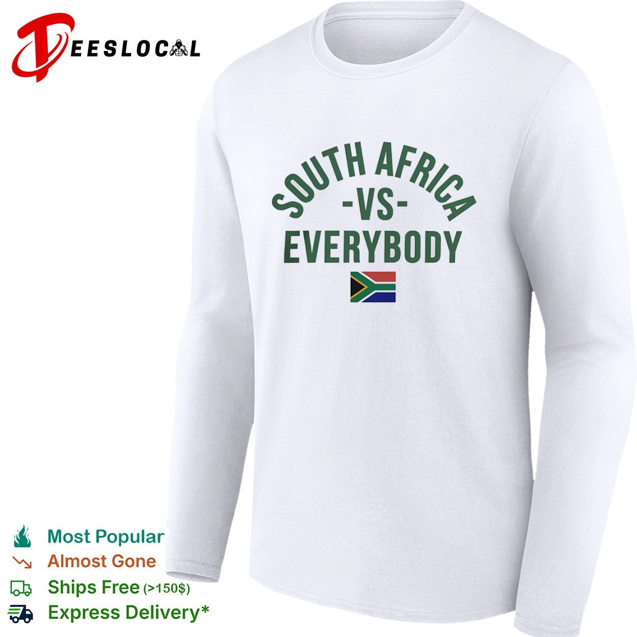 South Africa vs Everybody Flag South African shirt