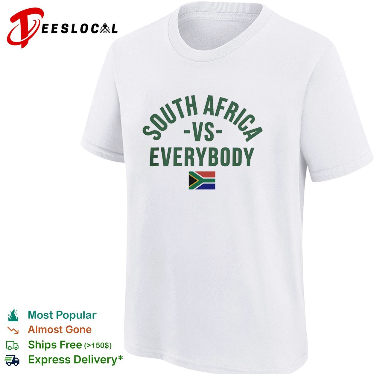 South Africa vs Everybody Flag South African shirt
