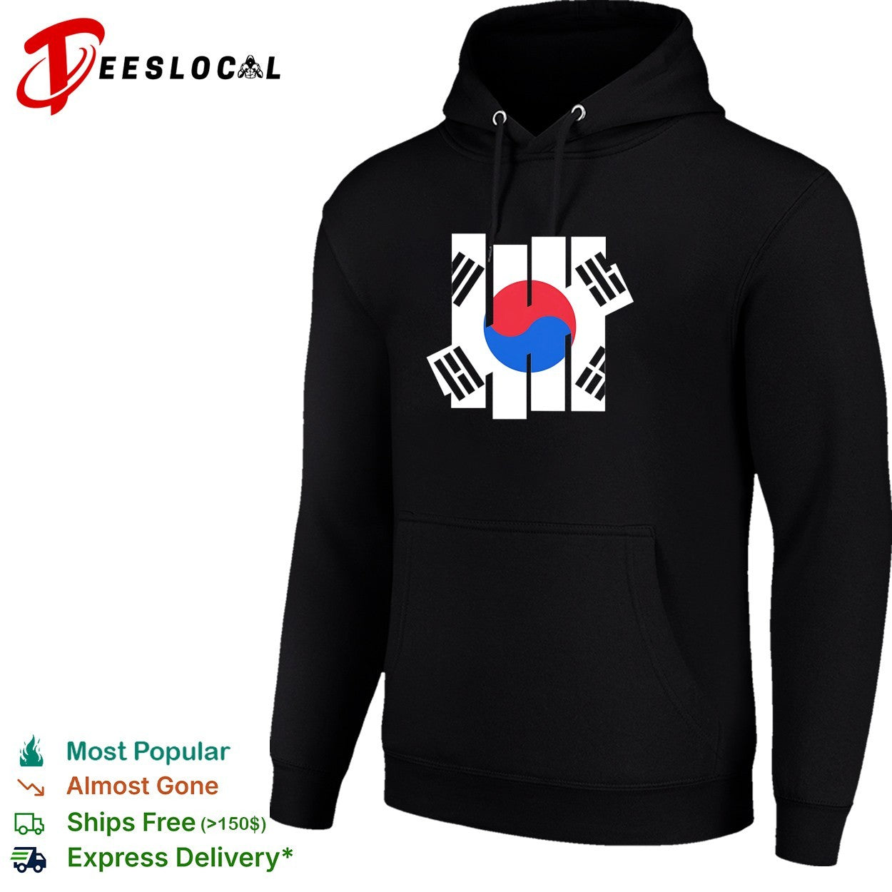 South Korea x flag Undefeated logo shirt