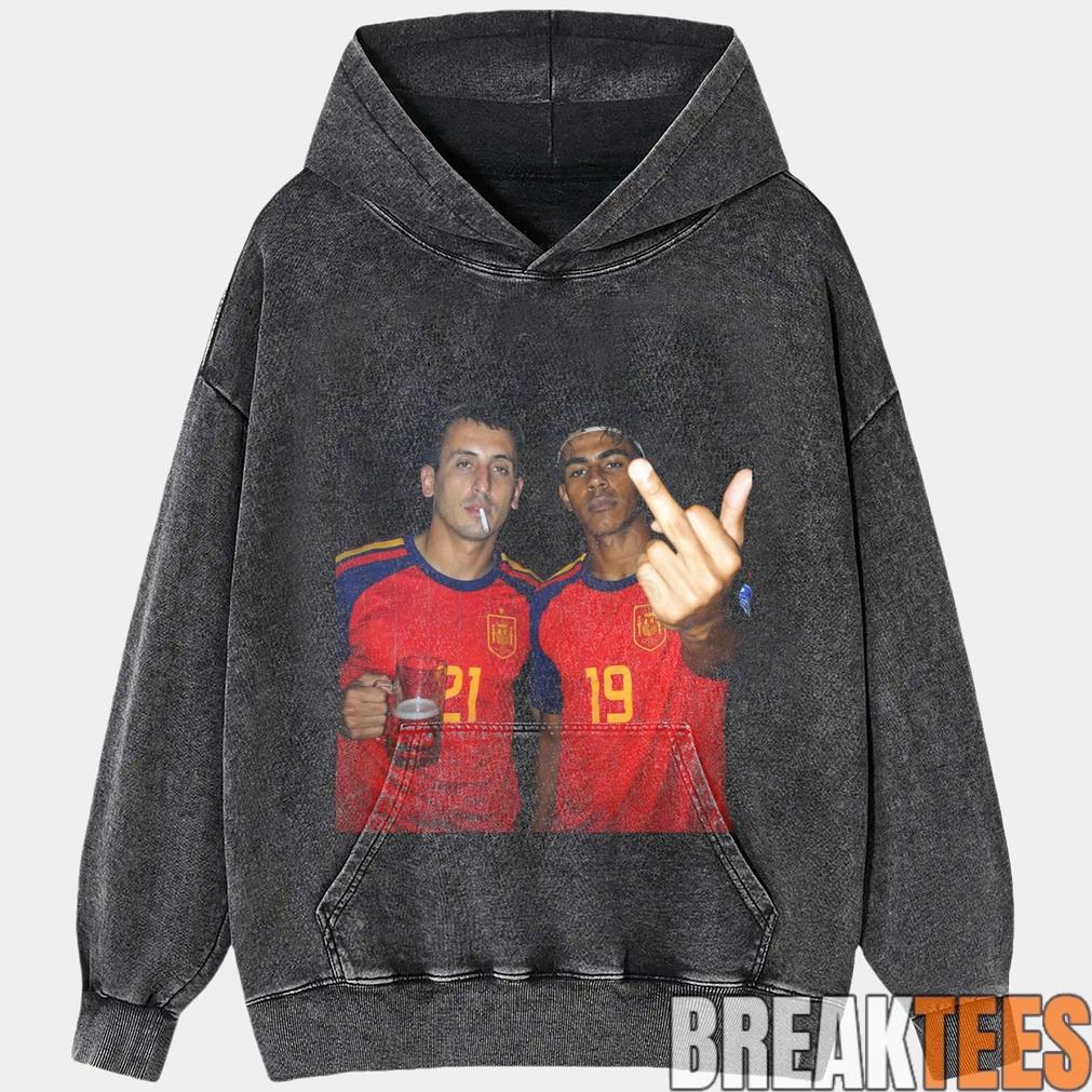 Spain Drunk Football Fans Graphic T-Shirt
