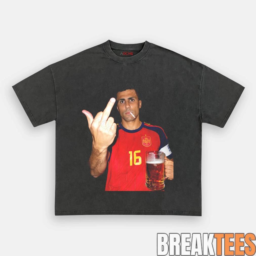 Spain Football Drunk Smoke Repeat Tee
