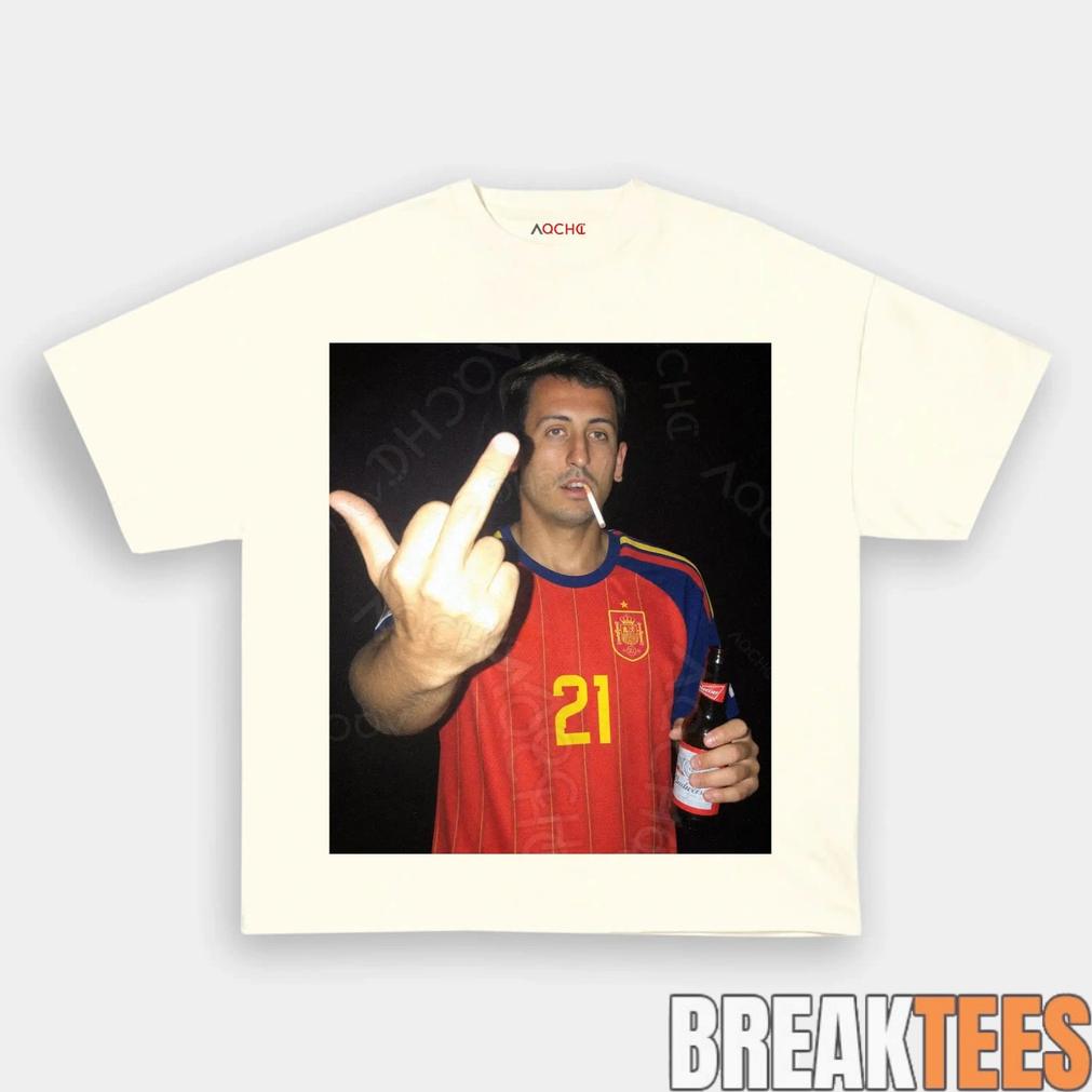 Spain Football Oyarzabal Drunk Middle Finger T-Shirt