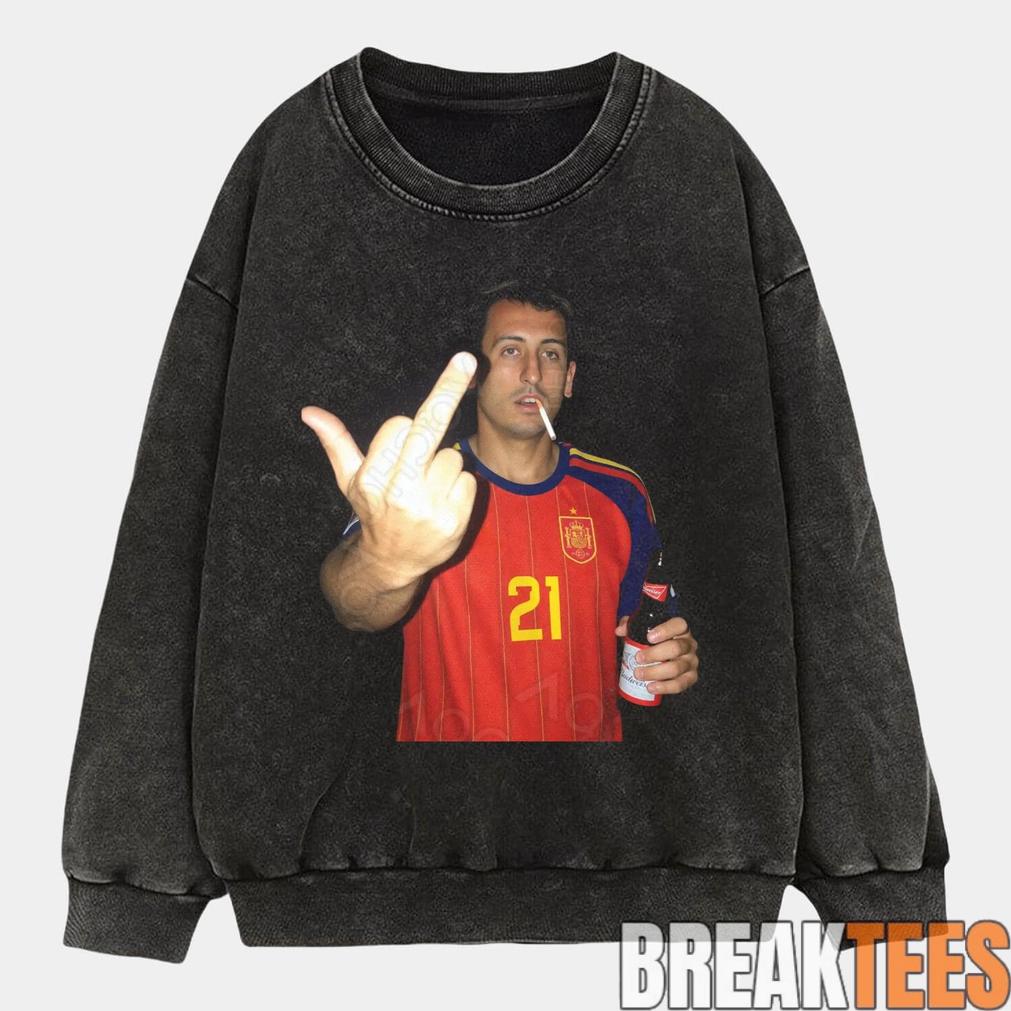 Spain Football Oyarzabal Drunk Middle Finger T-Shirt