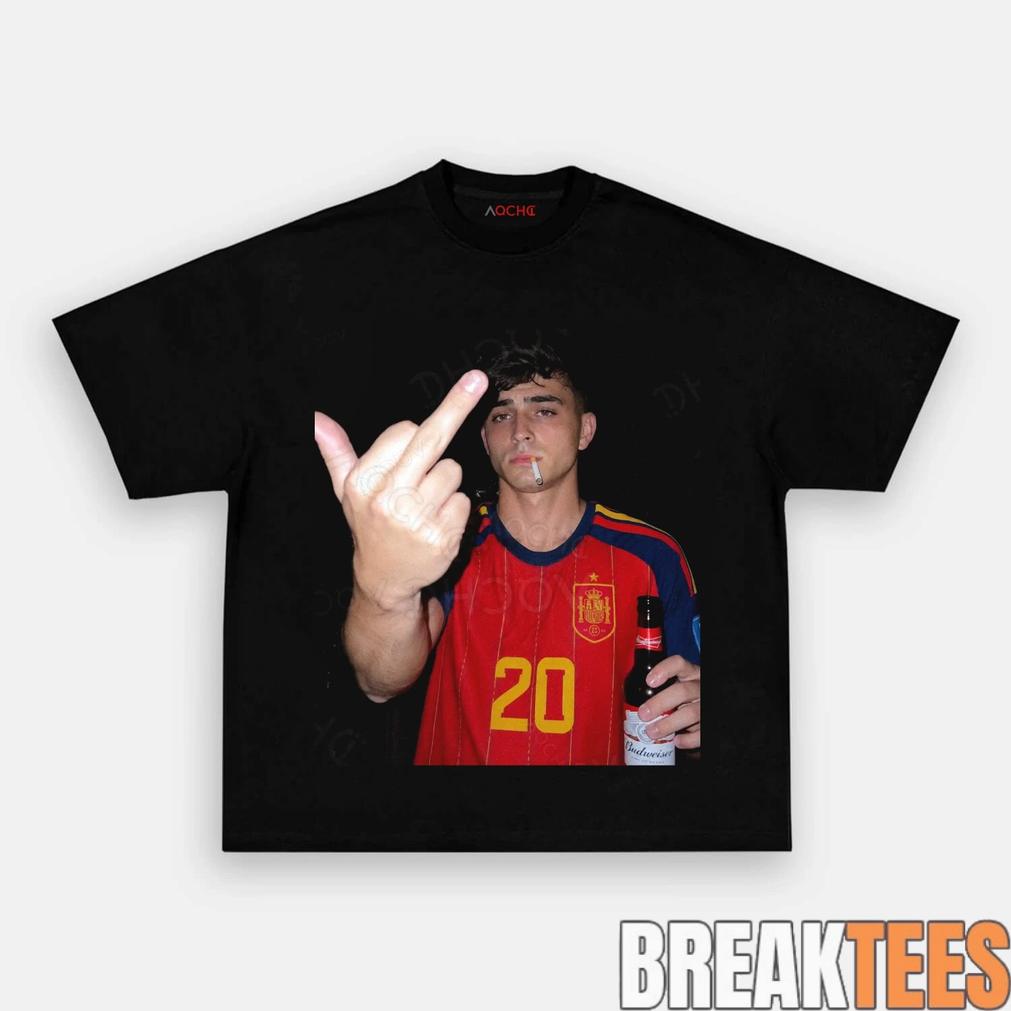 Spain Football Pedri Smoke & Beer Graphic Tee
