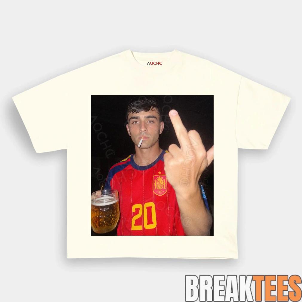 Spain Football Pedri Smoke & Beer Graphic Tee