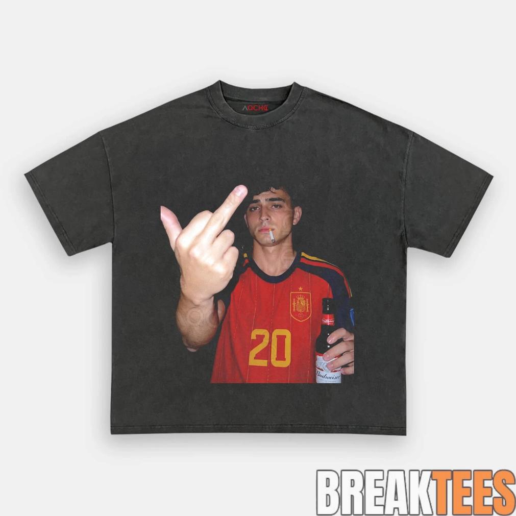 Spain Football Pedri Smoke & Beer Graphic Tee