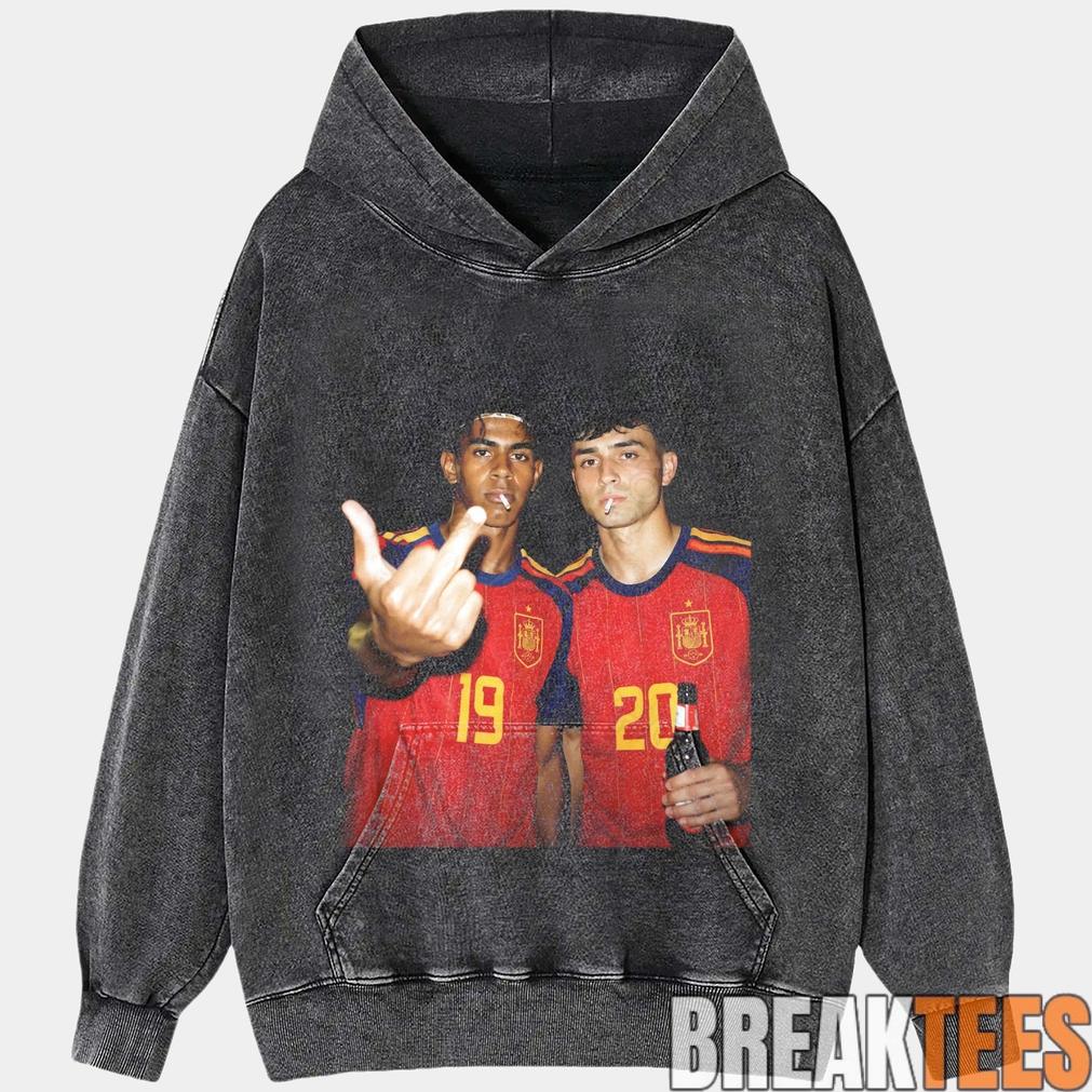 Spain Football Yamal x Pedri Middle Finger T-Shirt