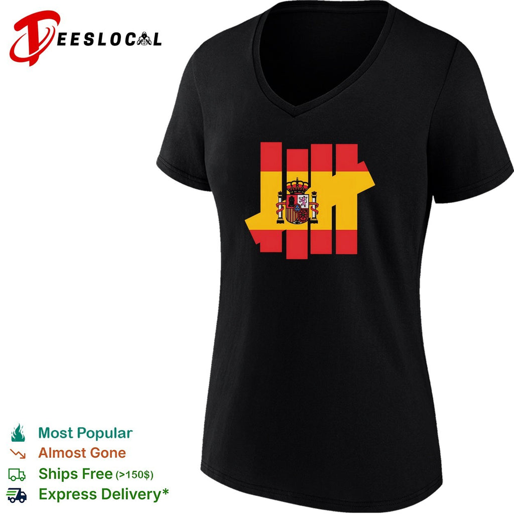 Spain flag coat of arms Undefeated logo shirt