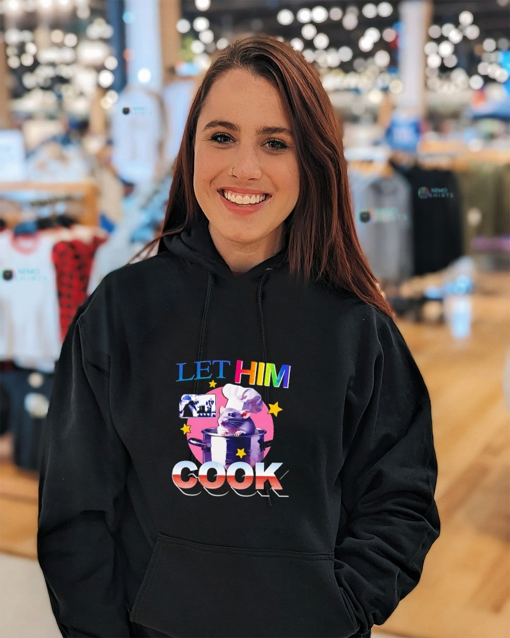 Spencer’s Let Him Cook rat chef’s hat shirt