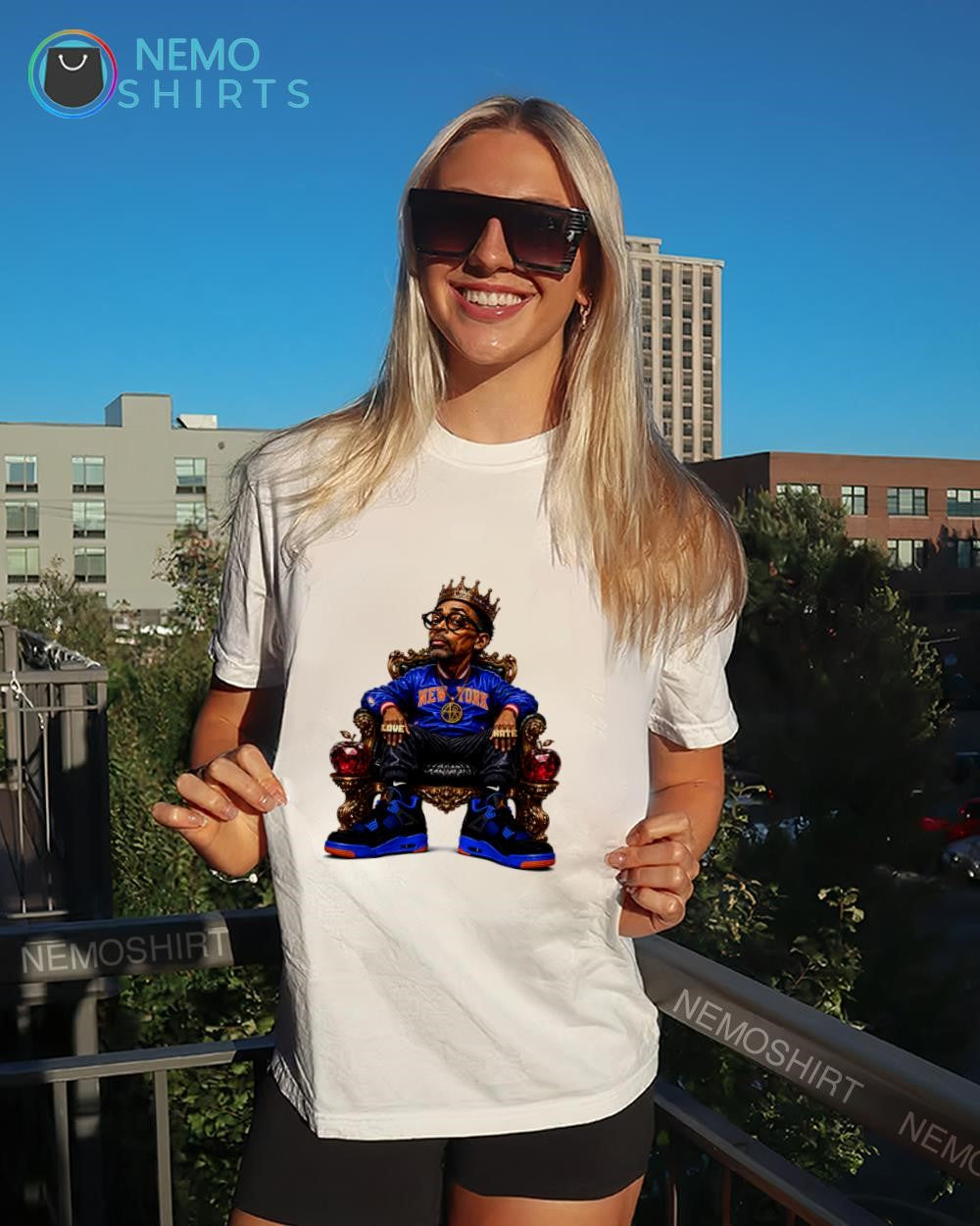 Spike Lee New York Knicks super-fan love mate shirt
