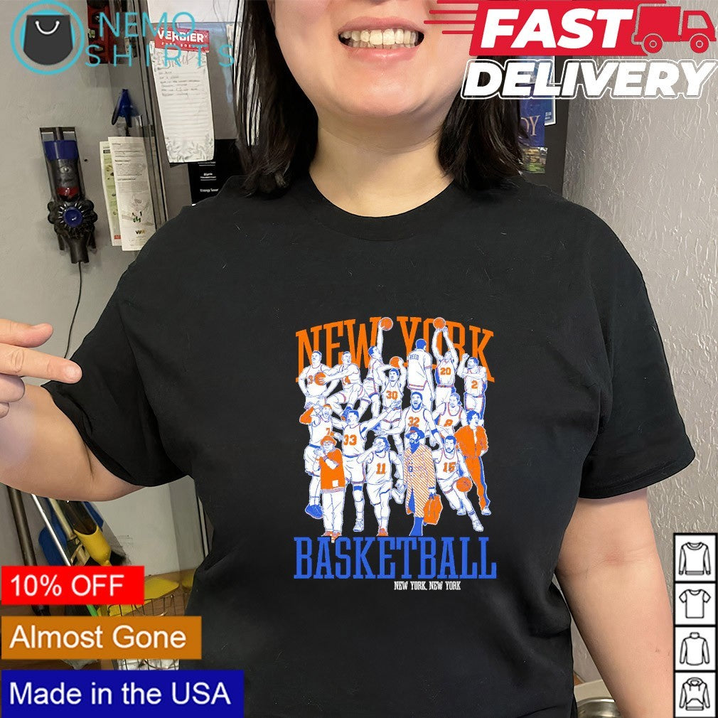 Square New York Knicks basketball shirt