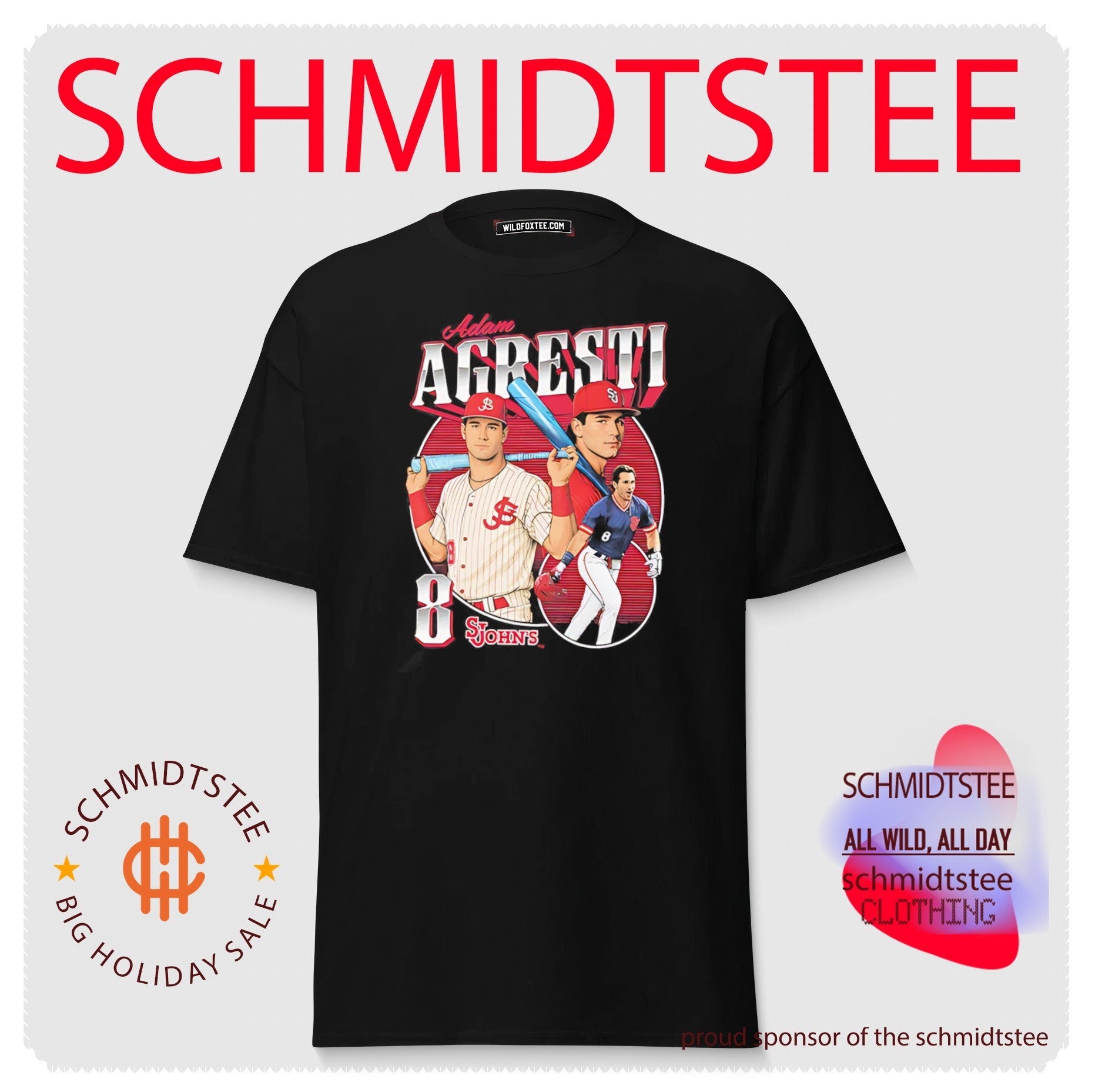 St Johns University Adam Agresti number 8 vintage shirt