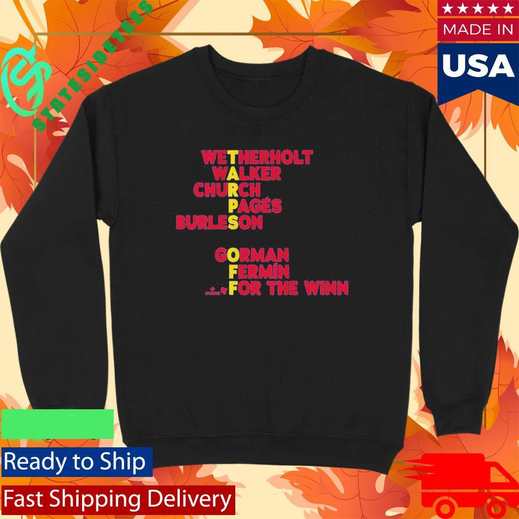 St. Louis Baseball Wetherholt Walker Tarps Off Names Shirt