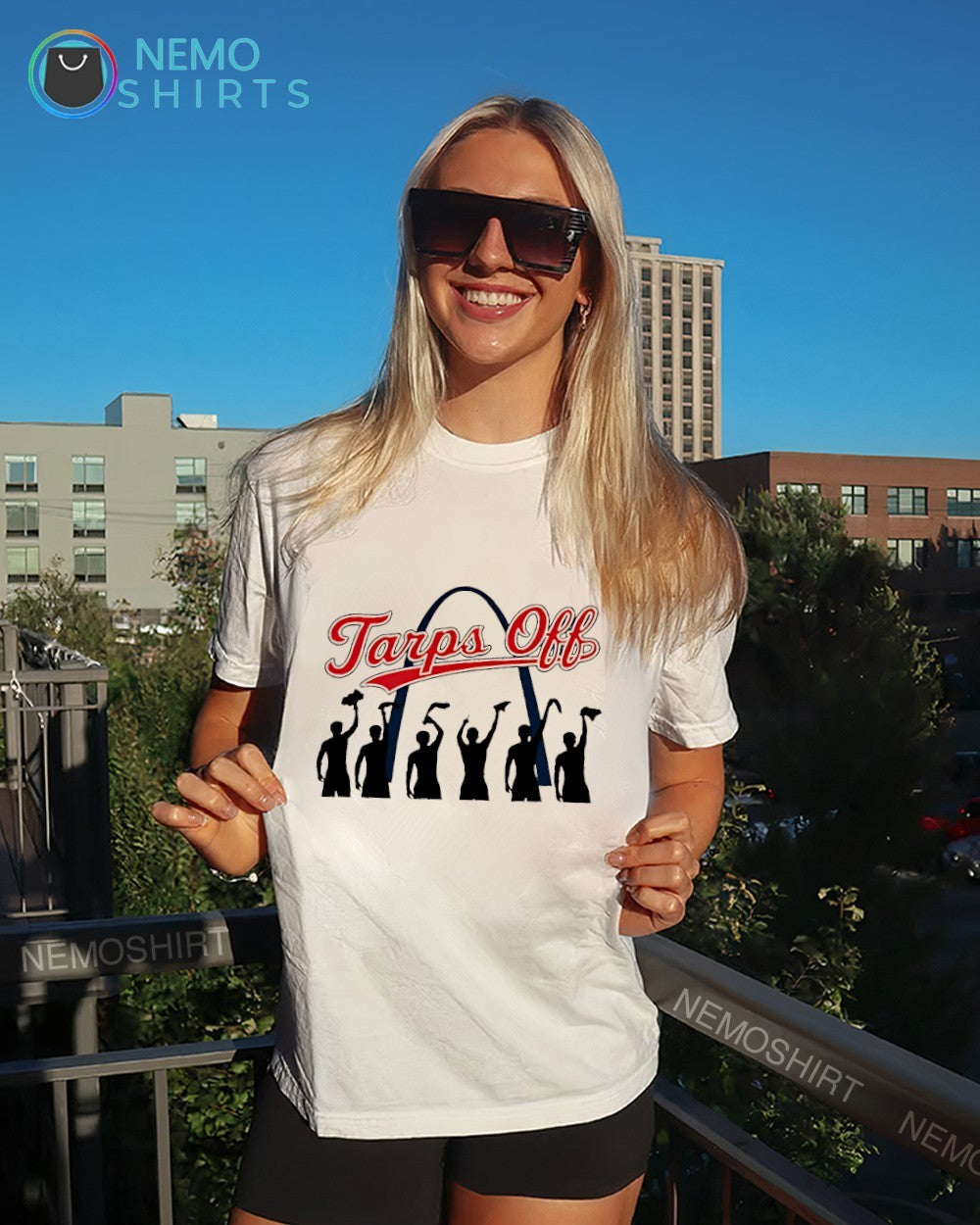 St. Louis Cardinals Tarps Off logo shirt