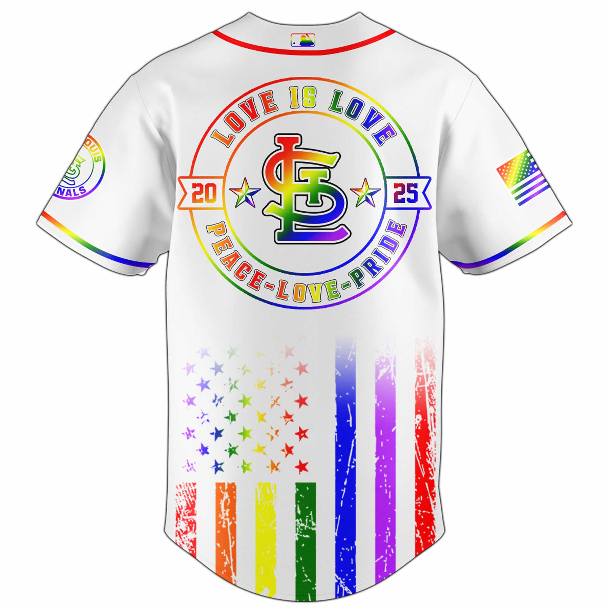 St. Louis Cardinals Happy Pride Month Baseball Jersey