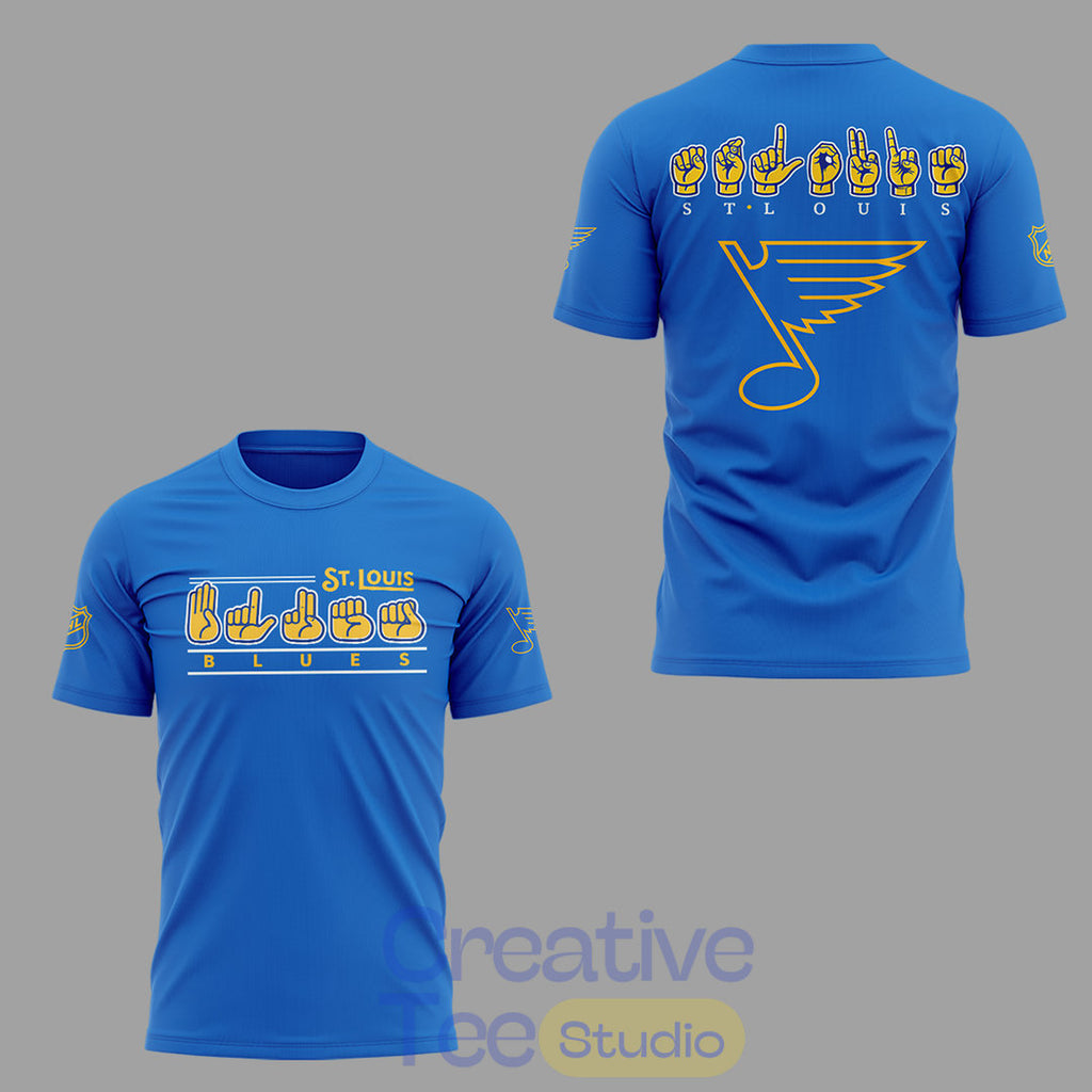 St. Louis Blues x ASL Awareness Night T-Shirt
