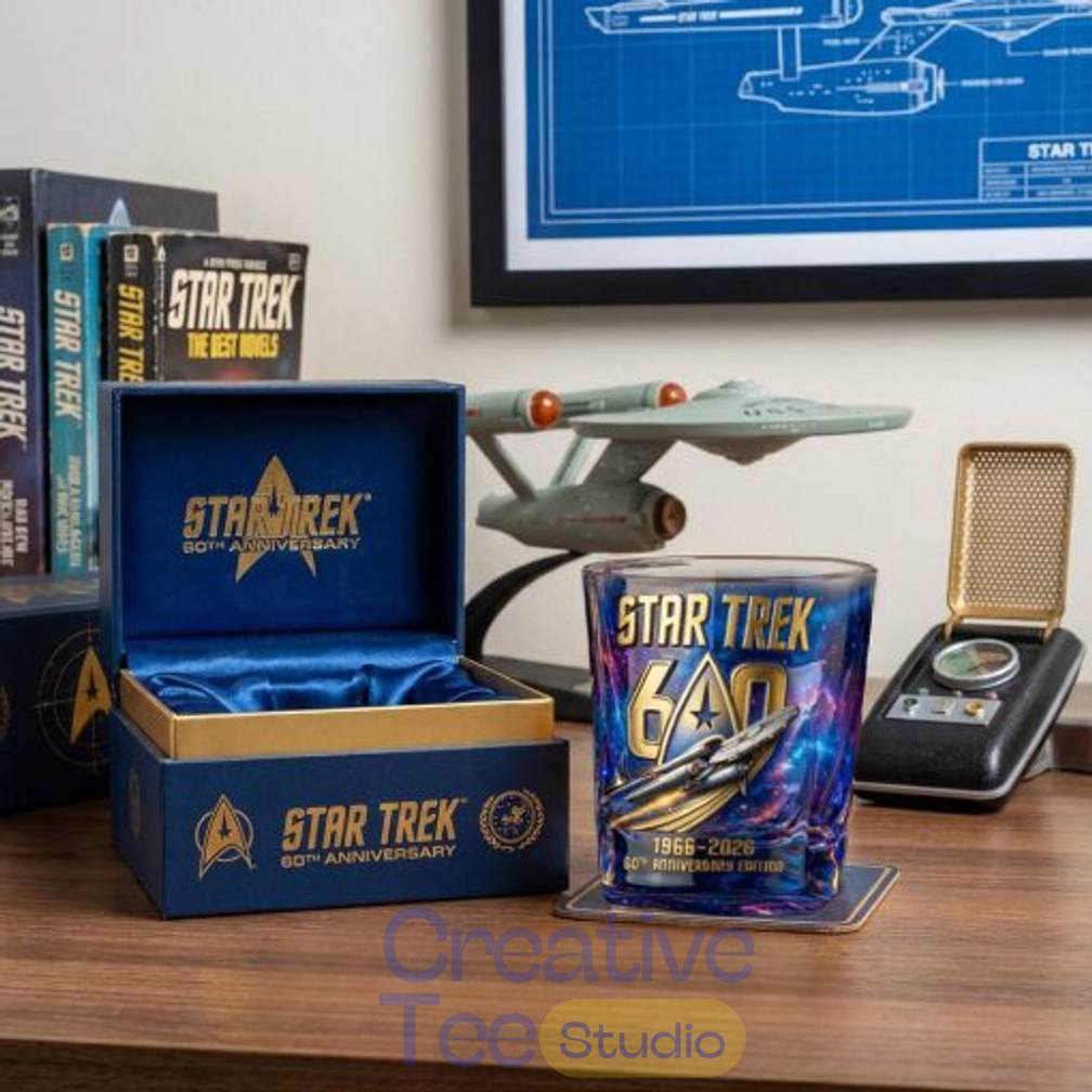 Star Trek 60th Anniversary Commemorative Whiskey Glass