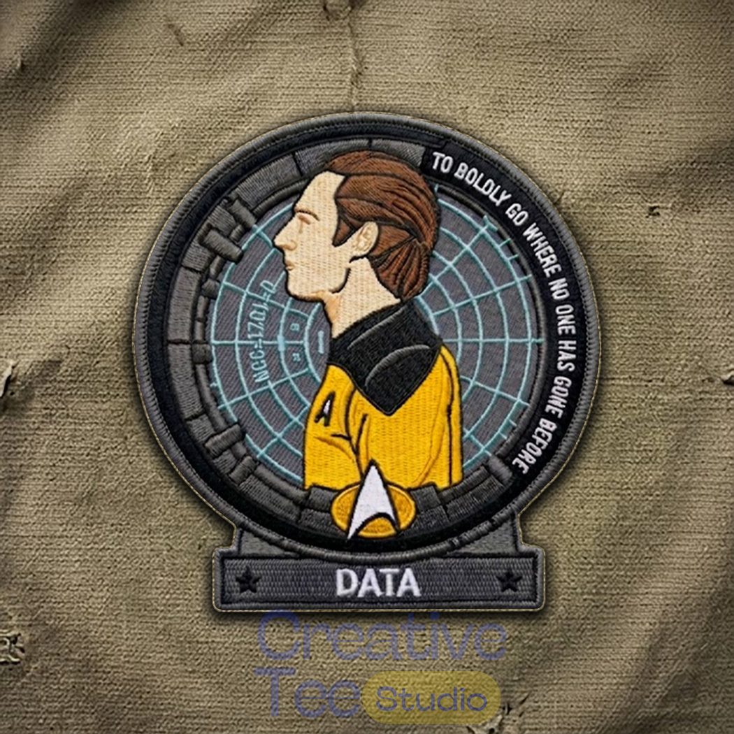 Star Trek Lt. Commander Data Embroidered Iron-On Patch