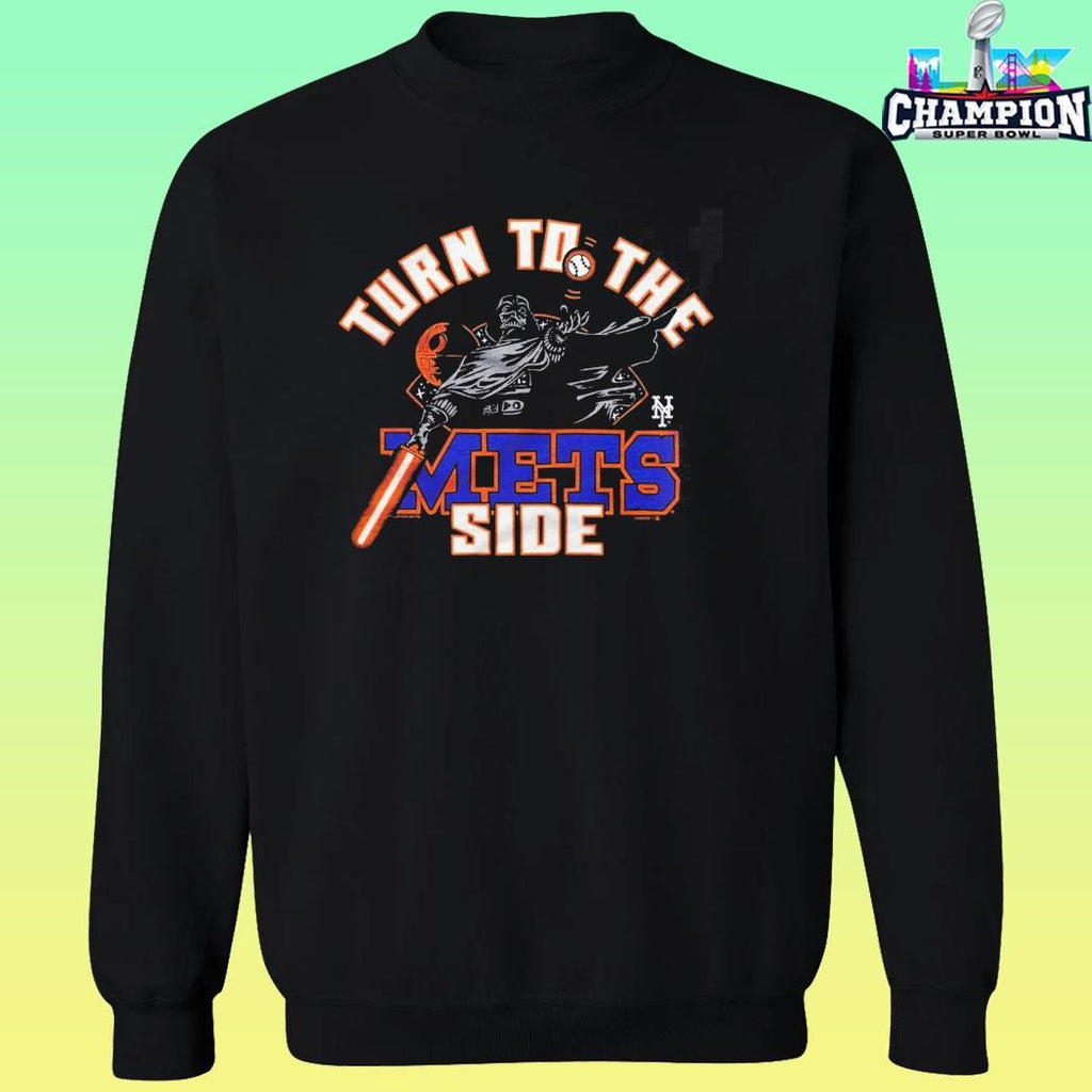 Star Wars X Mlb 2026 Star Wars Day New York Mets Dark Side Darth Vader Turn To The Mets Side Shirt