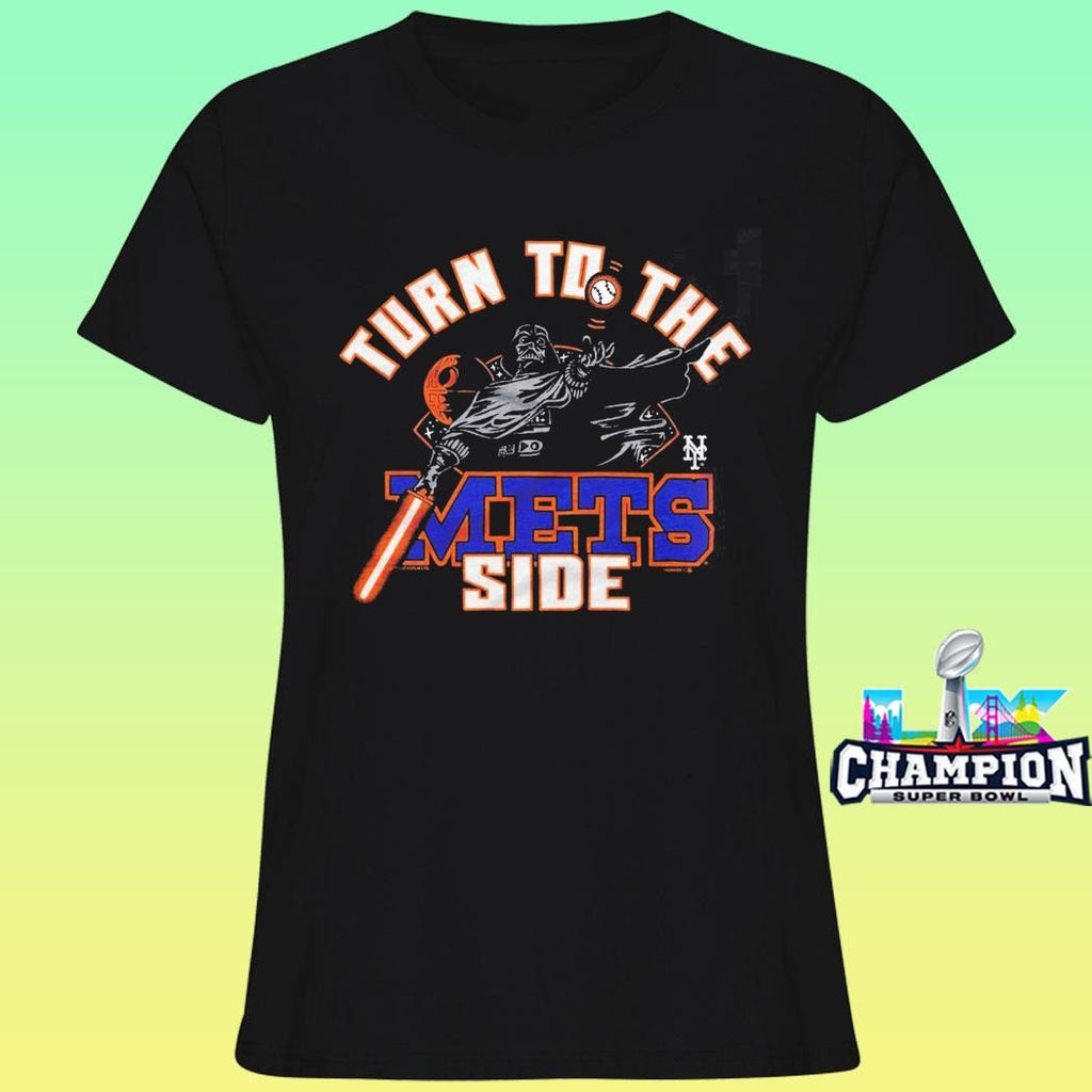 Star Wars X Mlb 2026 Star Wars Day New York Mets Dark Side Darth Vader Turn To The Mets Side Shirt