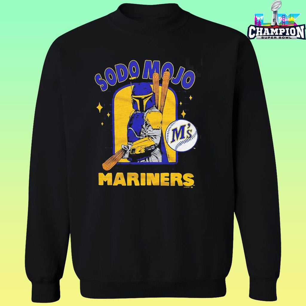 Star Wars X Mlb 2026 Star Wars Day Seattle Mariners Dark Side Boba Fett Sodo Mojo Shirt