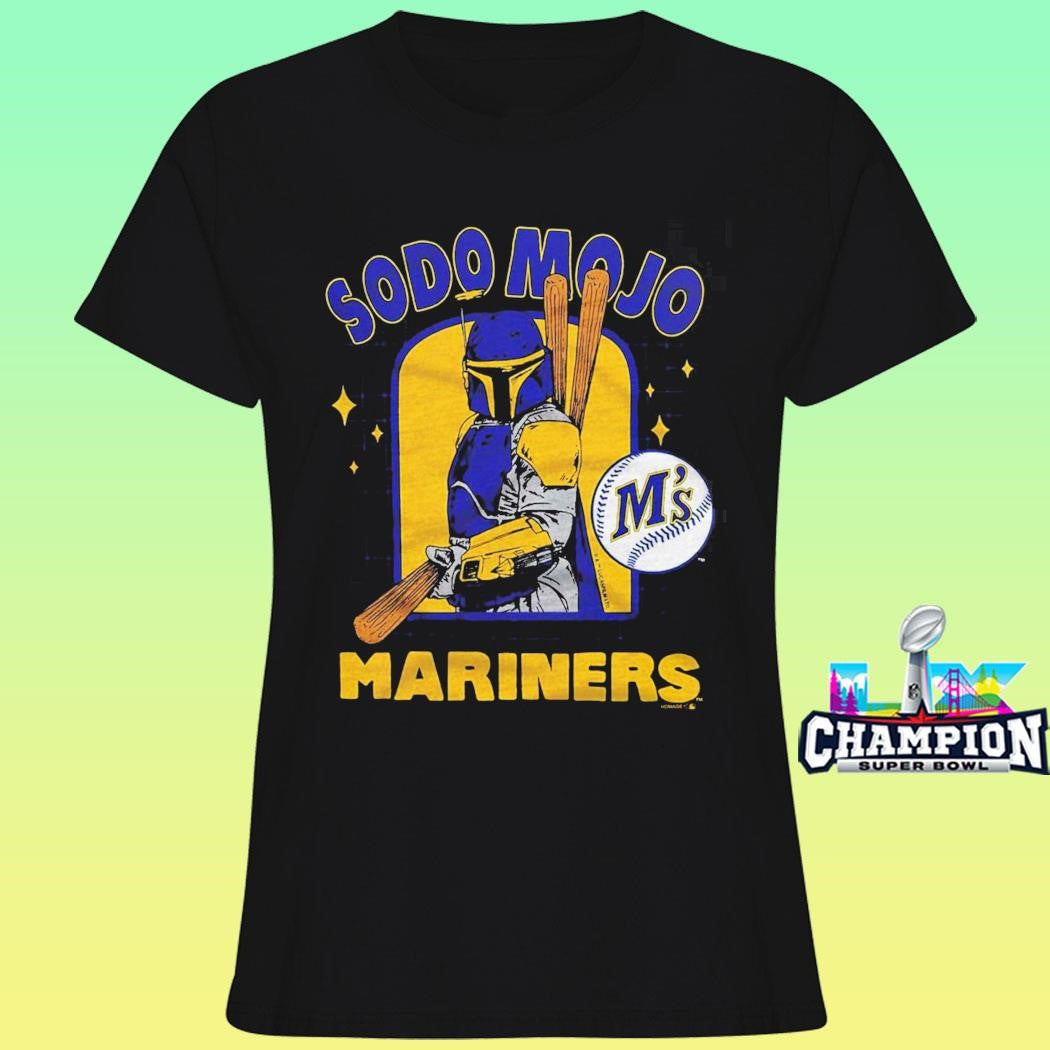 Star Wars X Mlb 2026 Star Wars Day Seattle Mariners Dark Side Boba Fett Sodo Mojo Shirt