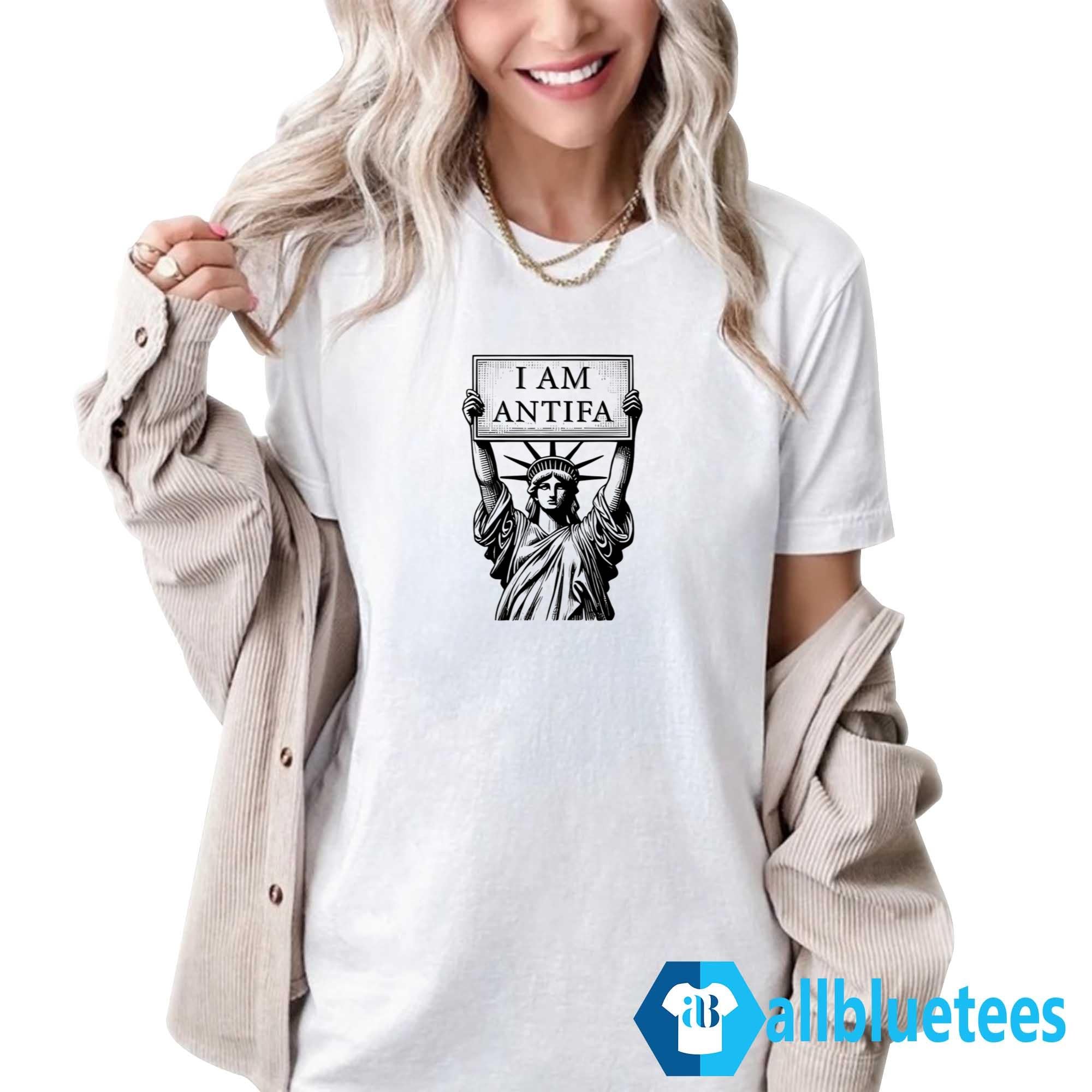 Statue Of Liberty I Am Antifa Shirt
