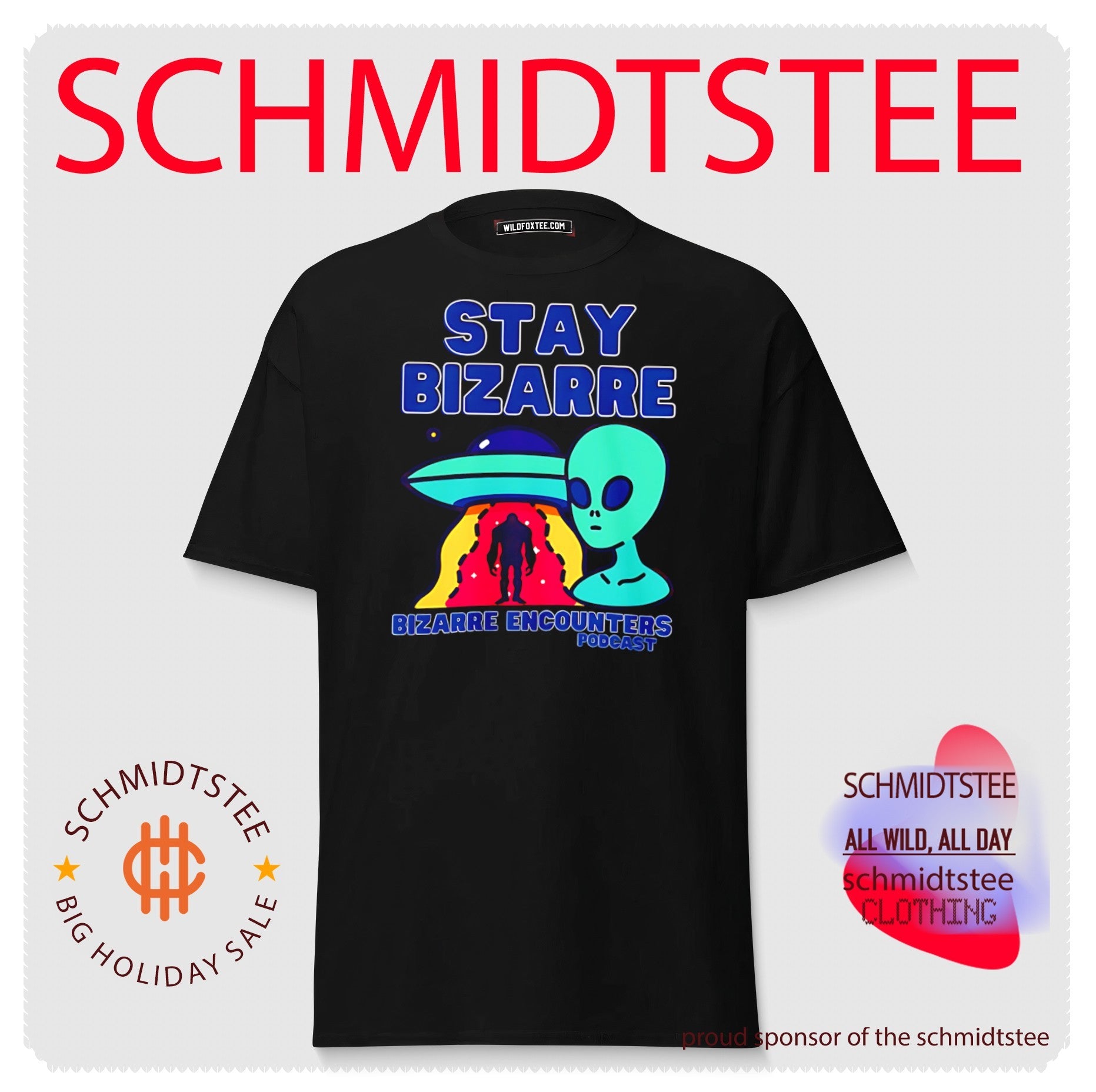 Stay bizarre bizarre encounters podcast with aline graphic shirt
