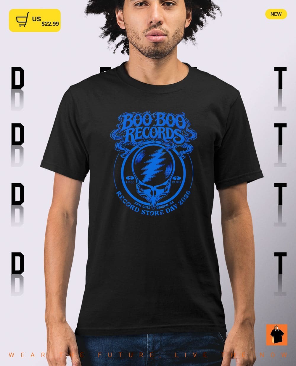 Steal Your Face Boo Boo Records Record Store Day 2026 San Luis Obispo shirt