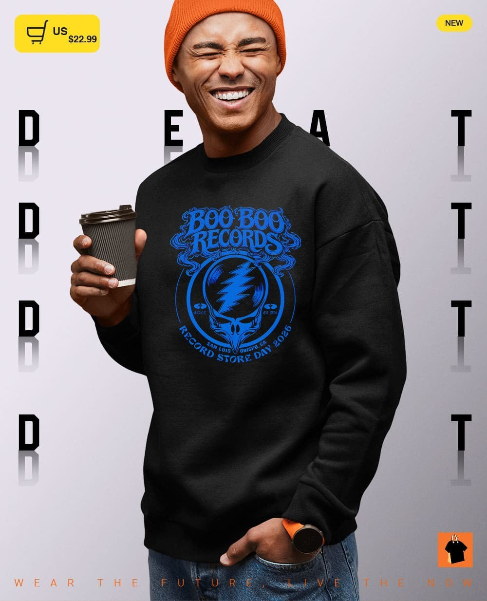 Steal Your Face Boo Boo Records Record Store Day 2026 San Luis Obispo shirt