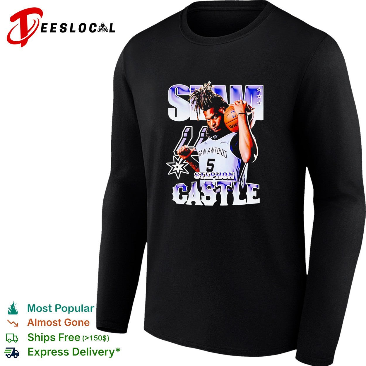 Stephon Castle San Antonio Spurs SLAM vintage shirt
