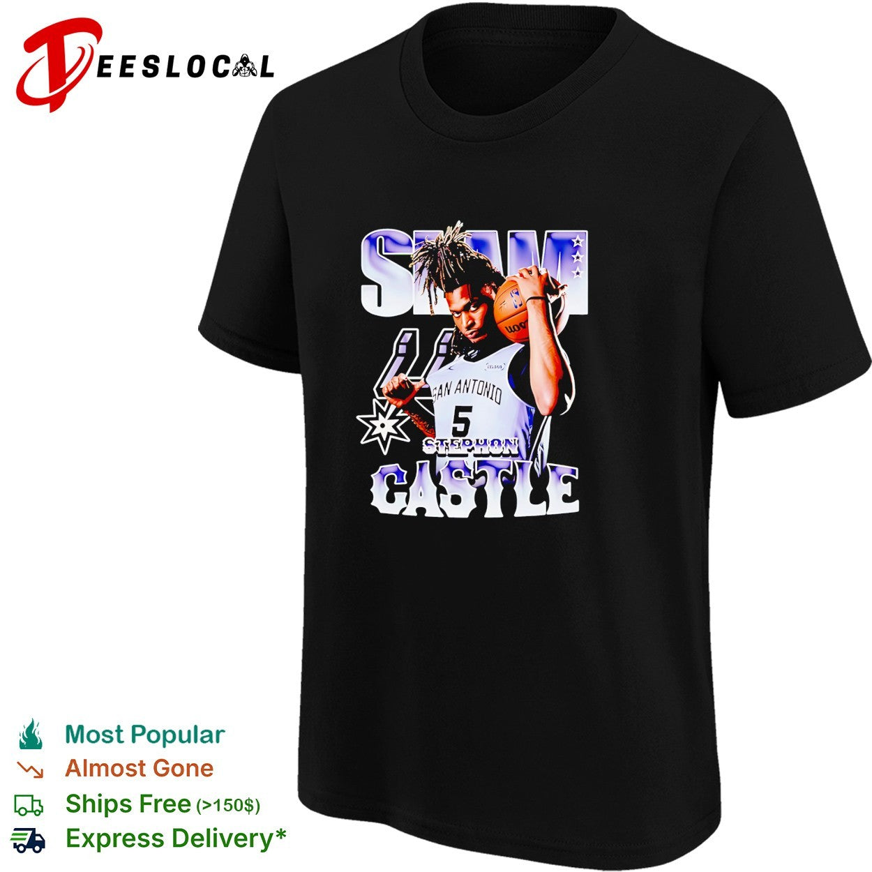 Stephon Castle San Antonio Spurs SLAM vintage shirt