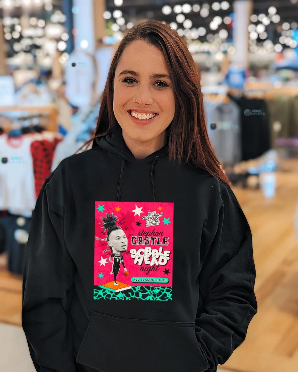 Stephon Castle Spurs bobble head night all season long shirt