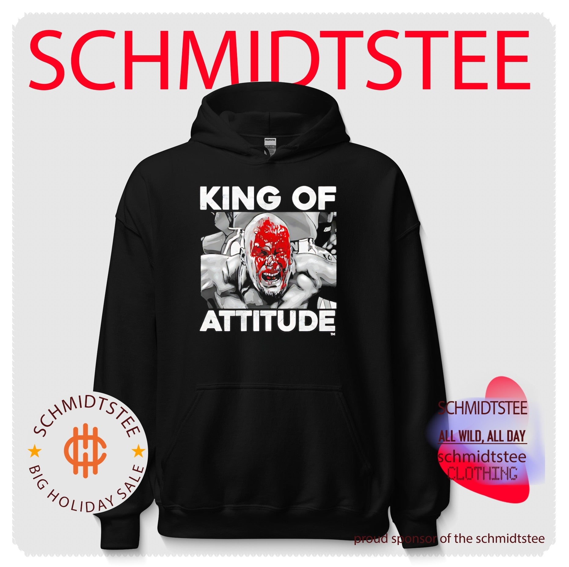 Steve Austin king of attitude illustration shirt