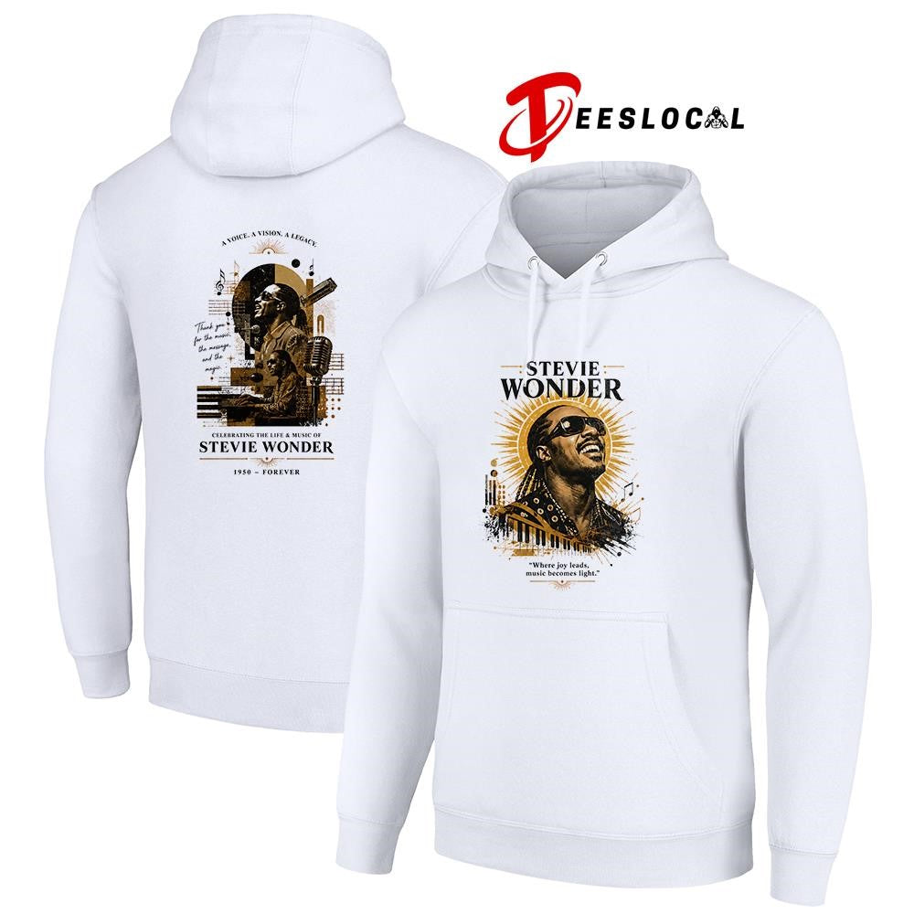 Stevie Wonder where joy leads music becomes light shirt