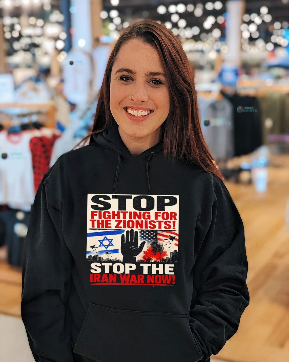 Stop fighting for the Zionists stop the Iran war now shirt