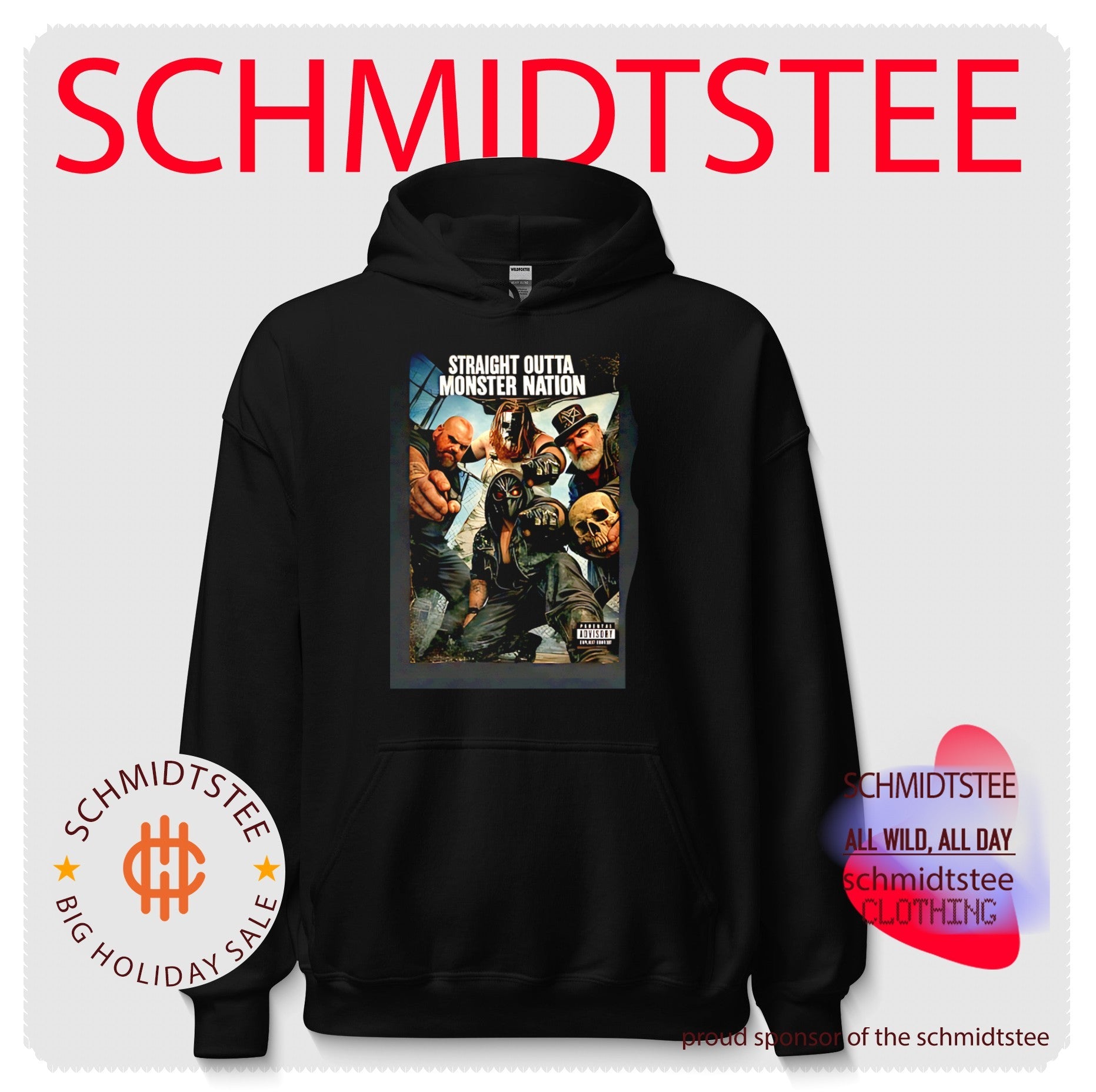 Straight outta Monster Nation graphic shirt