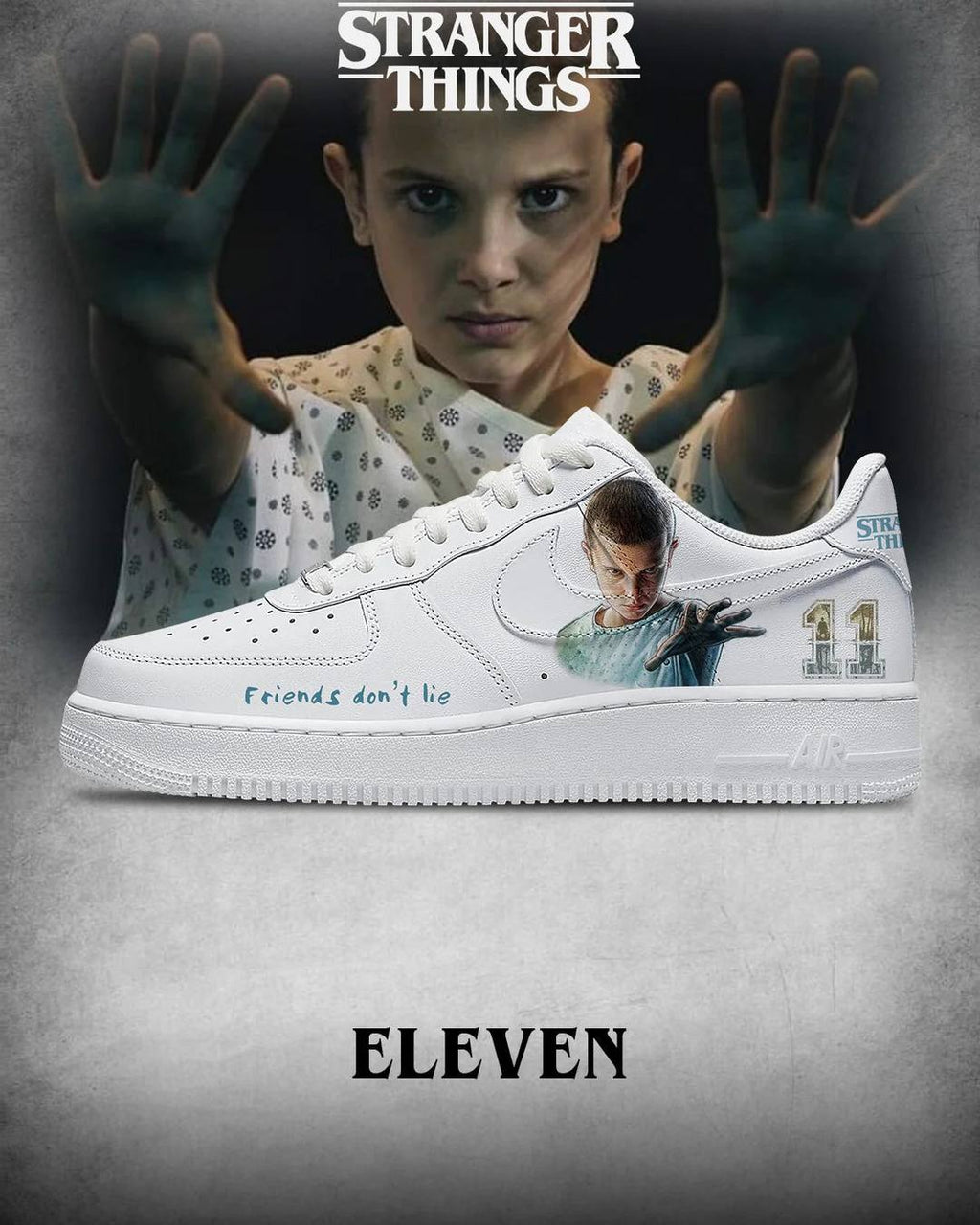 Stranger Things Eleven Special AF1 Shoes