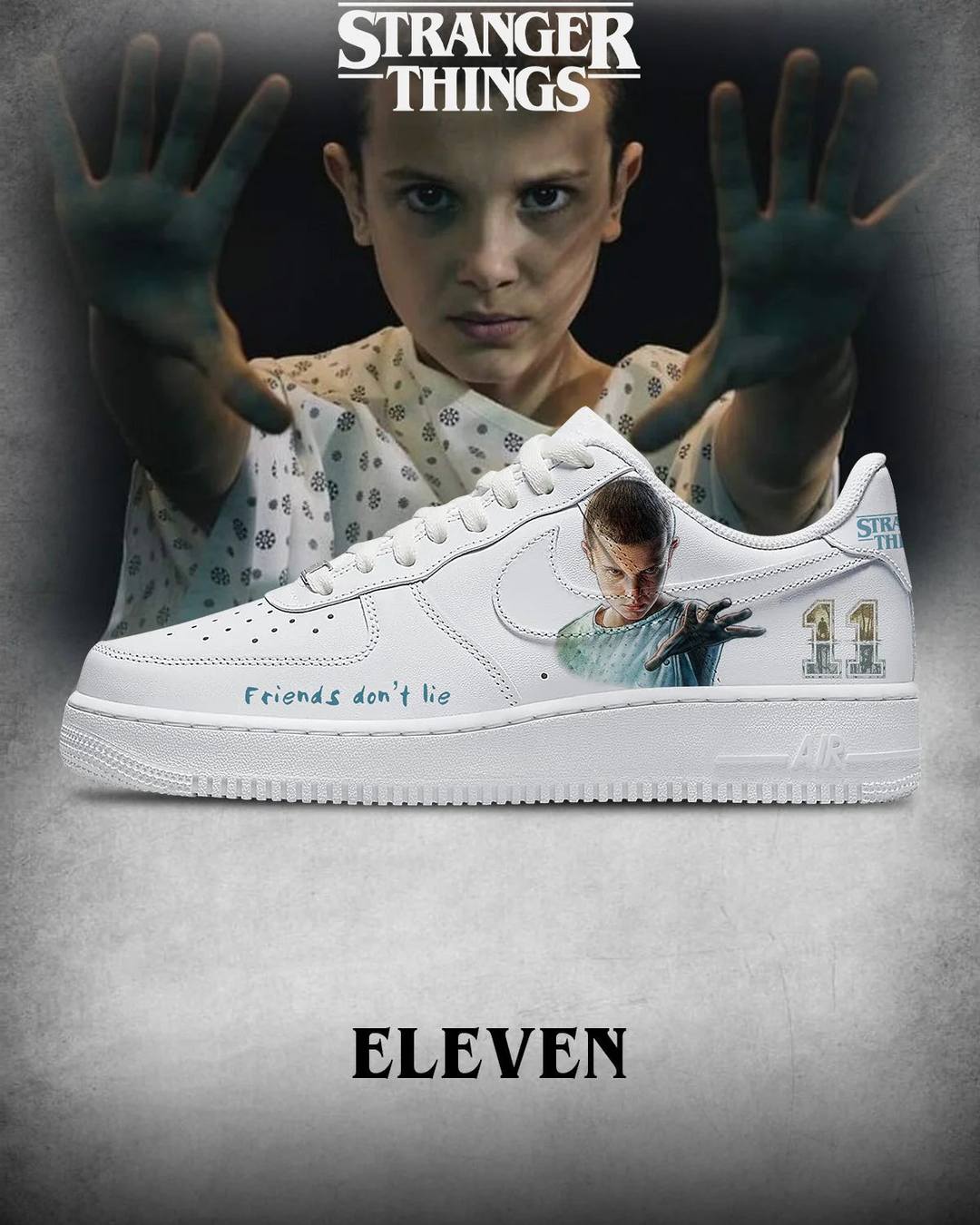 Stranger Things Eleven Special AF1 Shoes