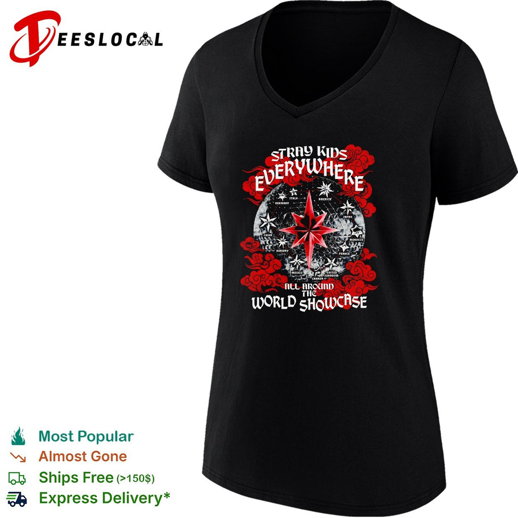 Stray Kids everywhere all around the world showcase shirt