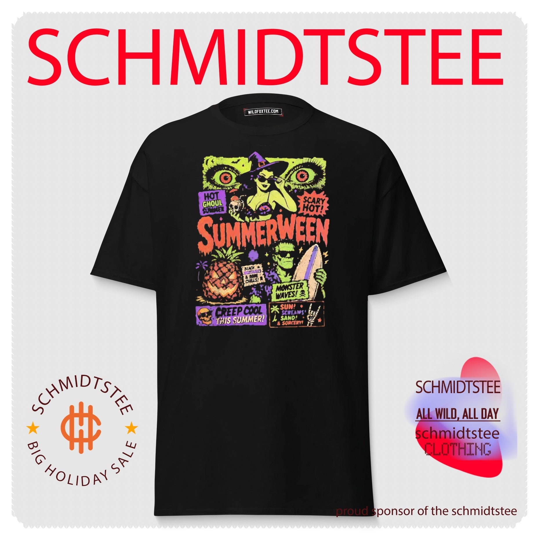 Summerween Hot Ghoul Summer Monster Waves Beach Nightmares shirt