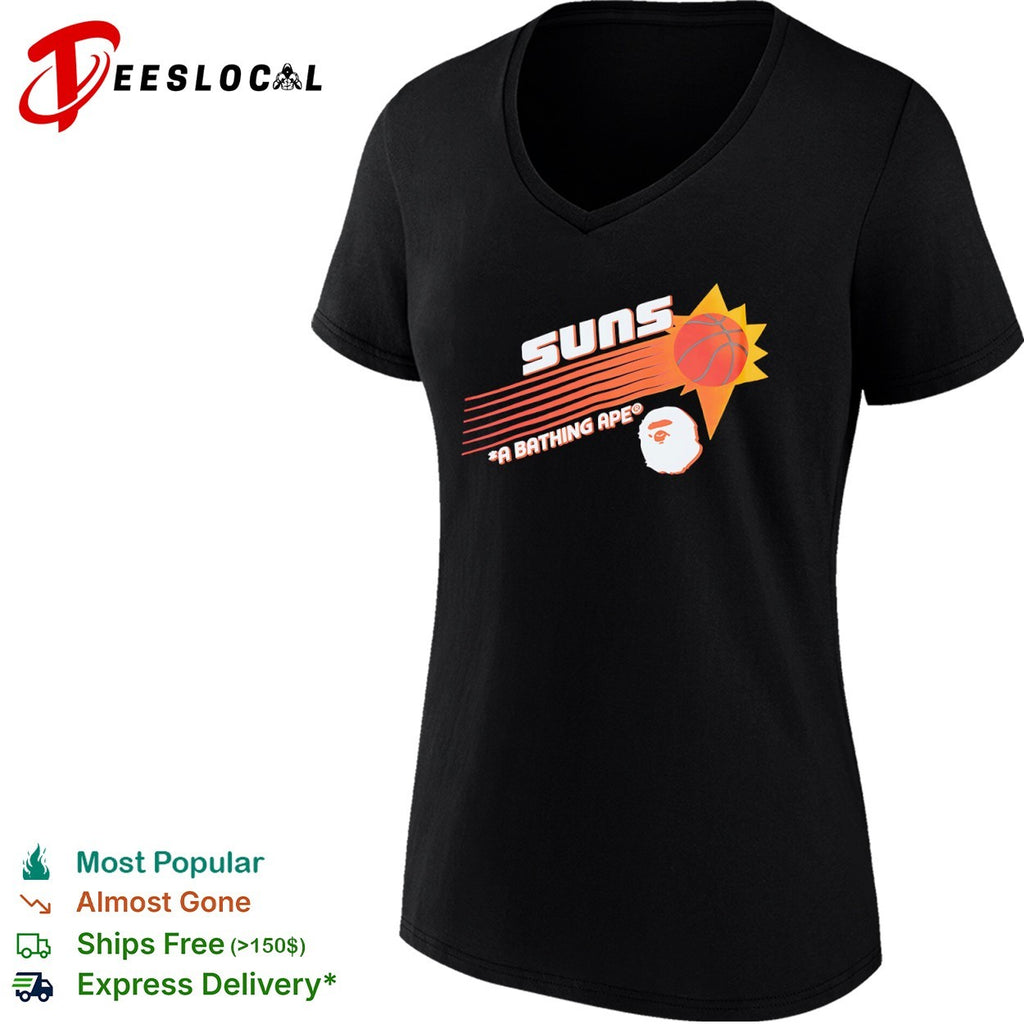 Suns A Bathing Ape basketball logo shirt