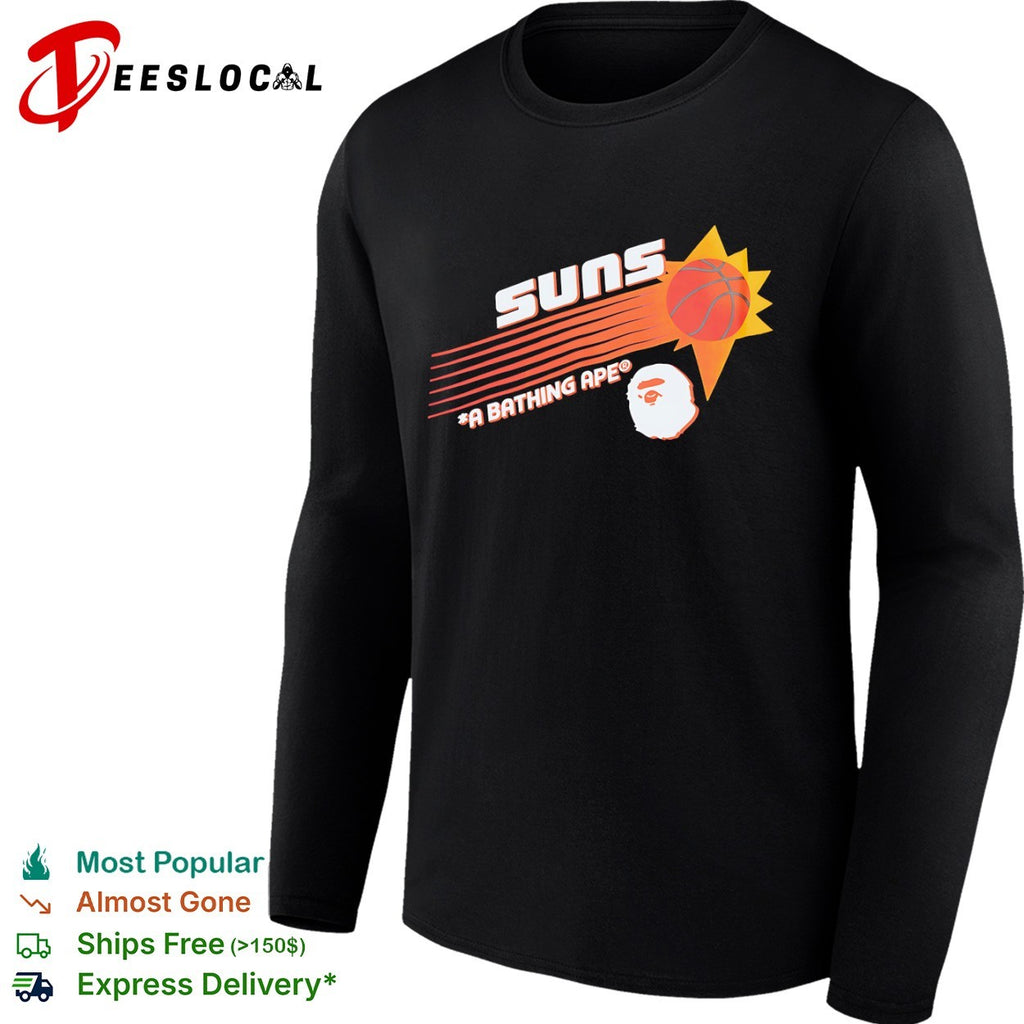 Suns A Bathing Ape basketball logo shirt