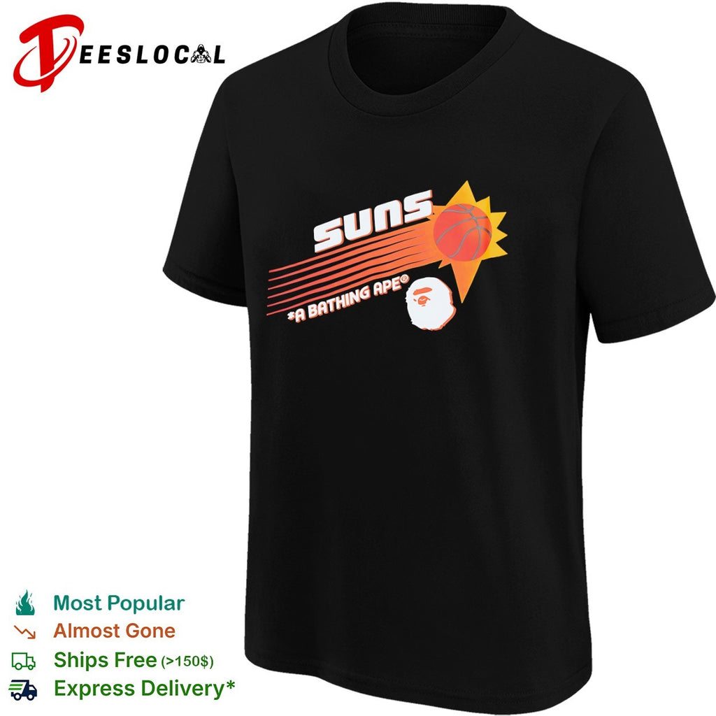Suns A Bathing Ape basketball logo shirt