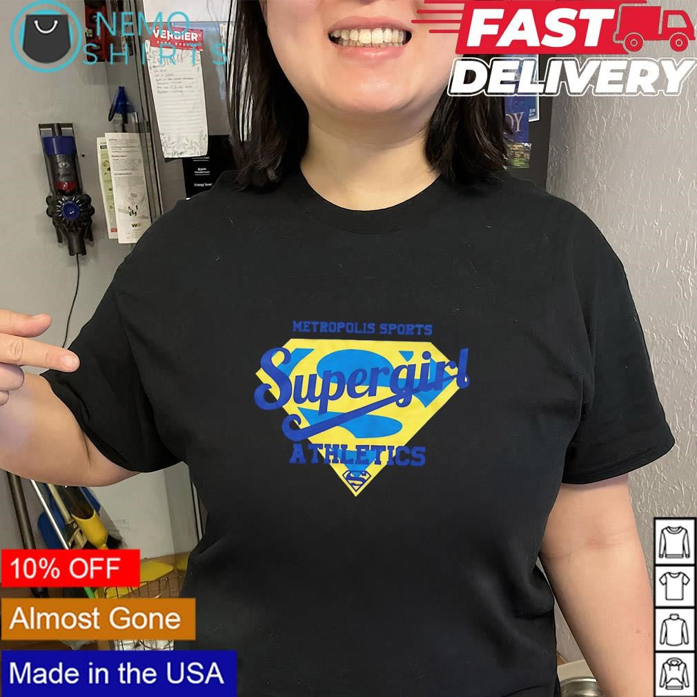 Supergirl Metropolis sports athletics logo shirt